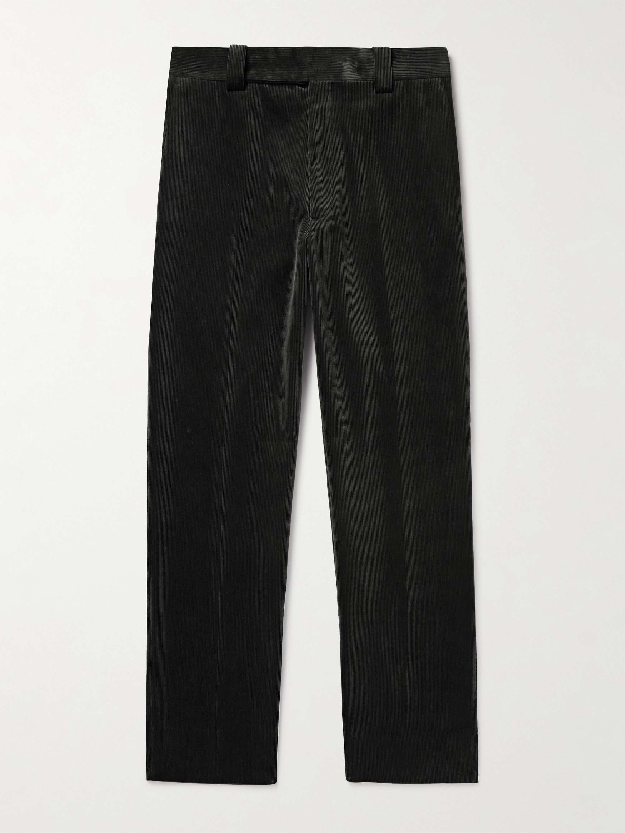 D Slacks Straight-Leg Suvin Cotton-Corduroy Trousers view
