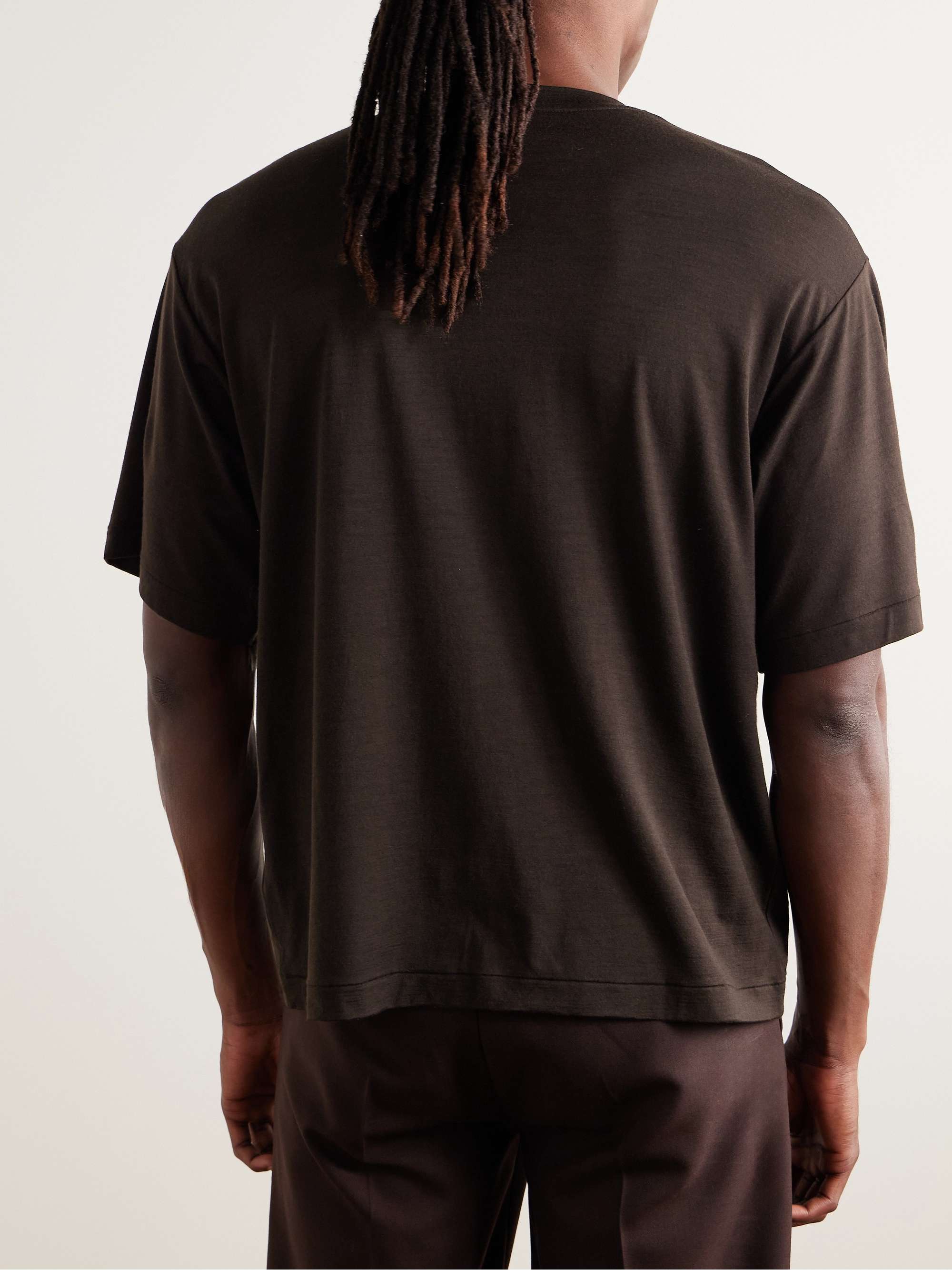 Super180s Wool-Jersey T-Shirt view