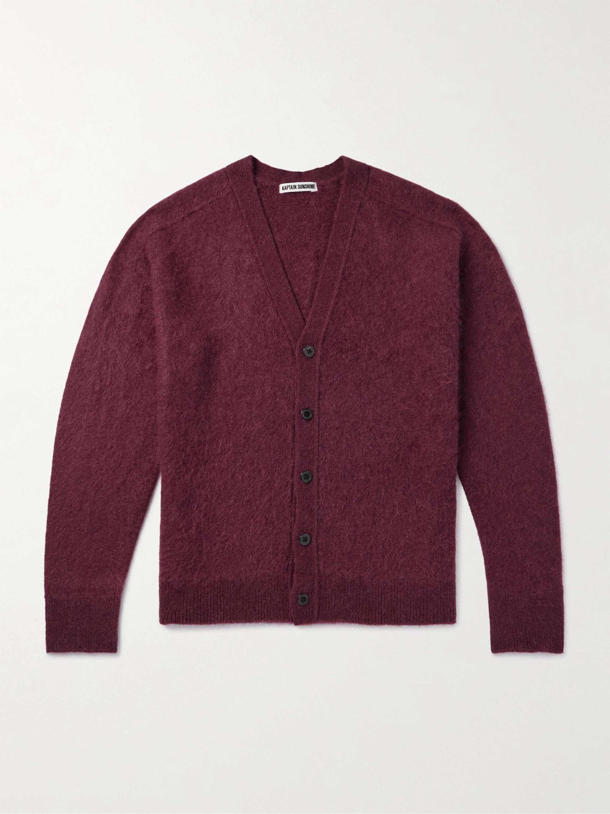 Brushed-Alpaca Cardigan view