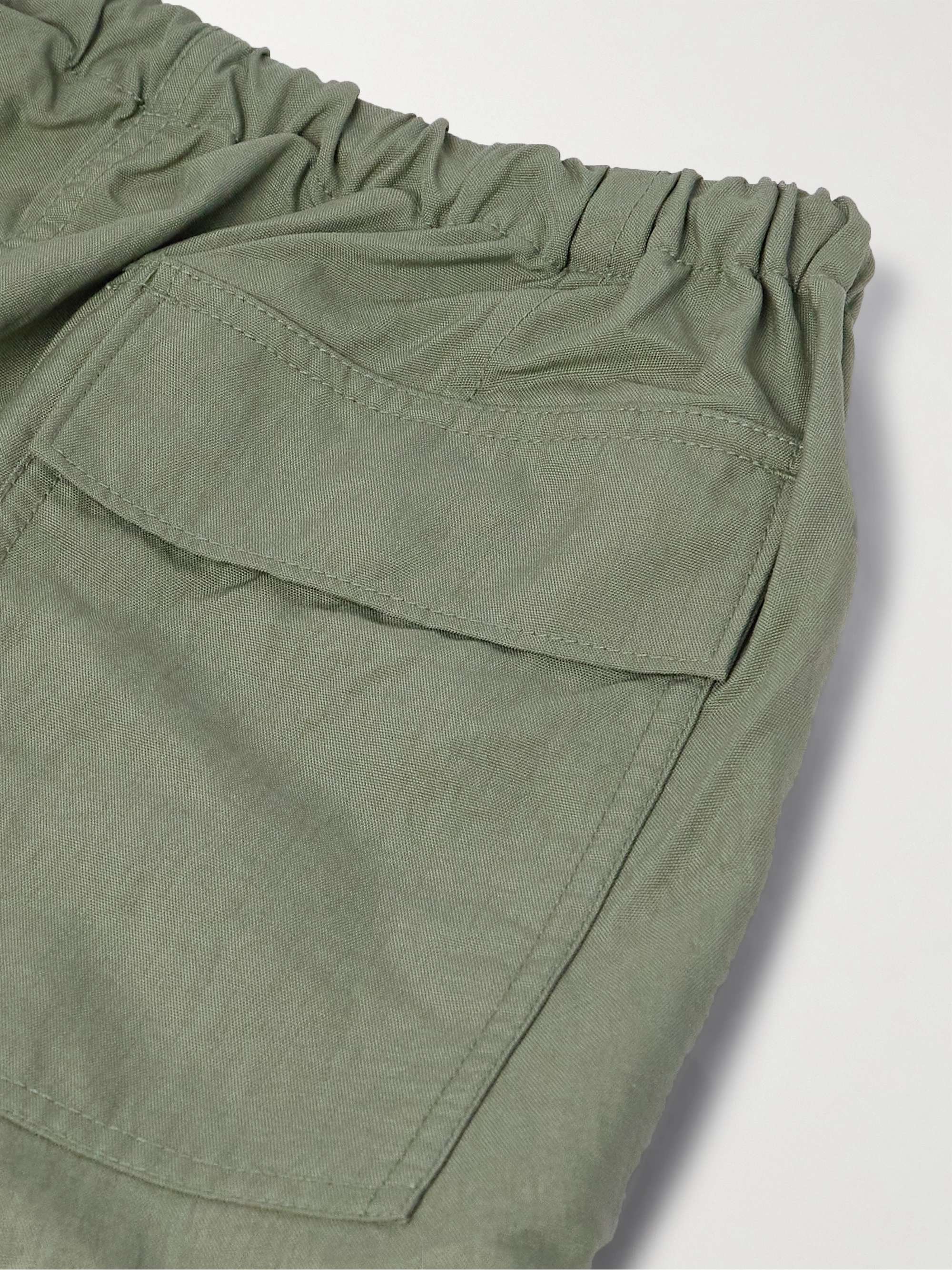 Straight-Leg Nylon Cargo Trousers view