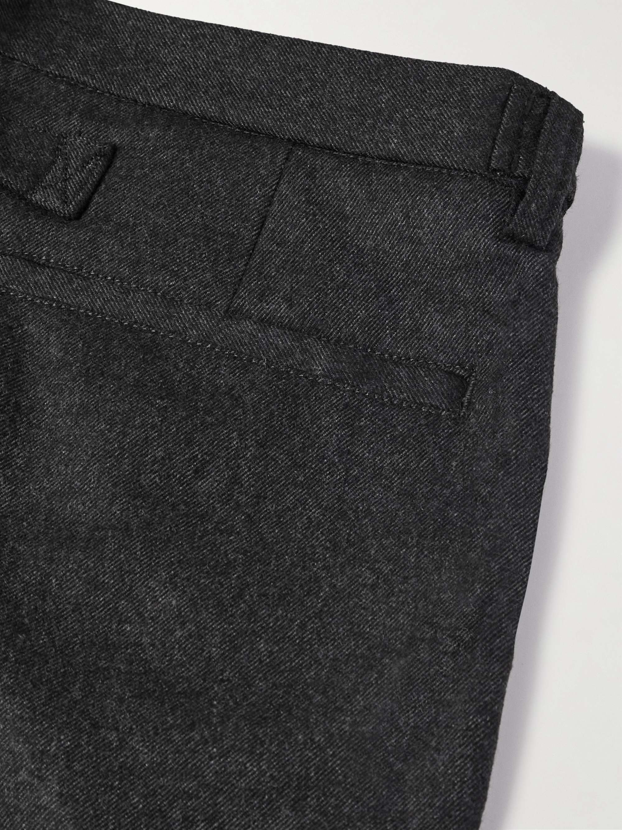 Ivy Cropped Tapered Brushed Wool-Blend Twill Suit Trousers view