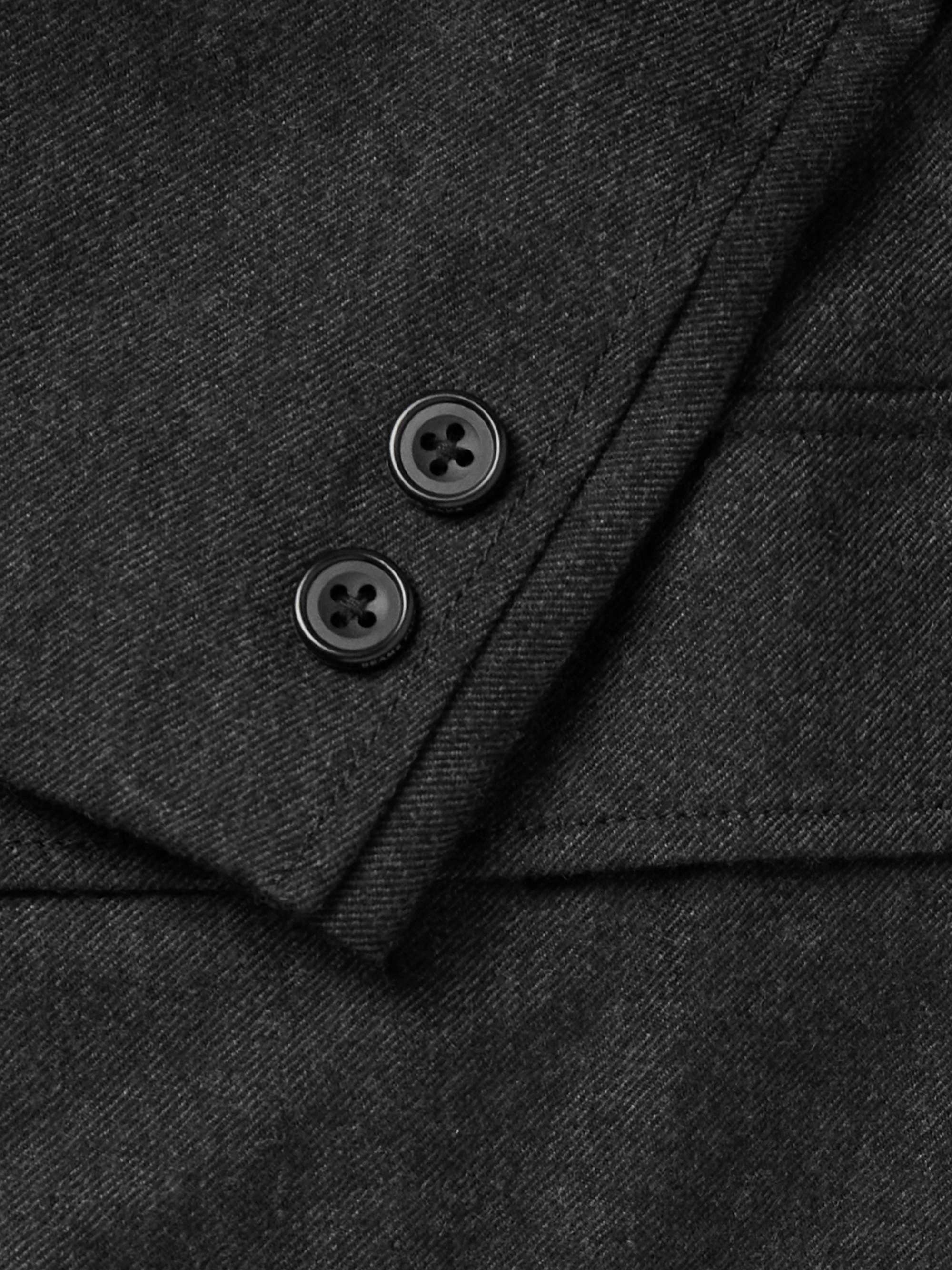 Wool-Blend Flannel Blazer view