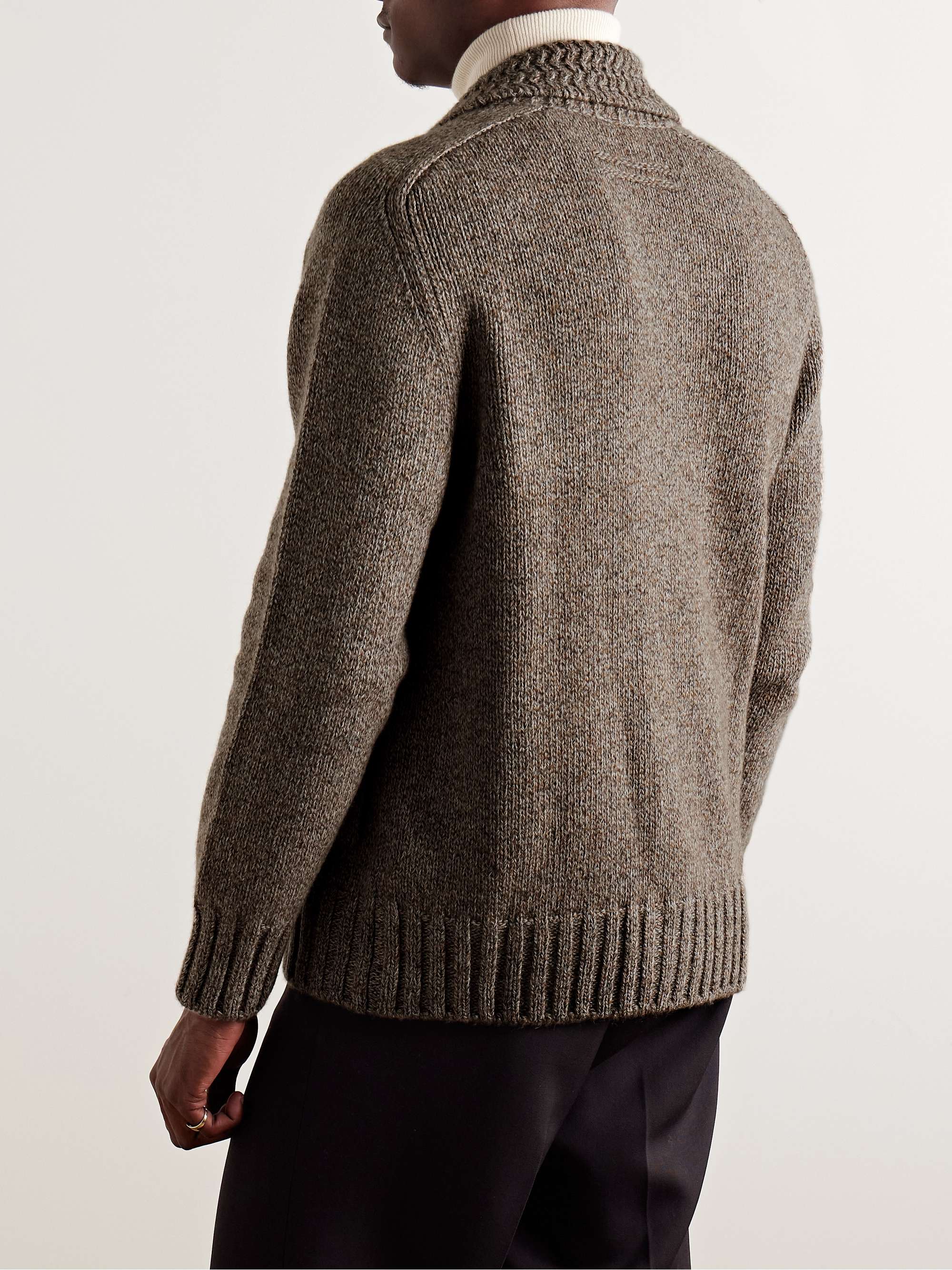 Shawl-Collar Oasi Cashmere Cardigan view