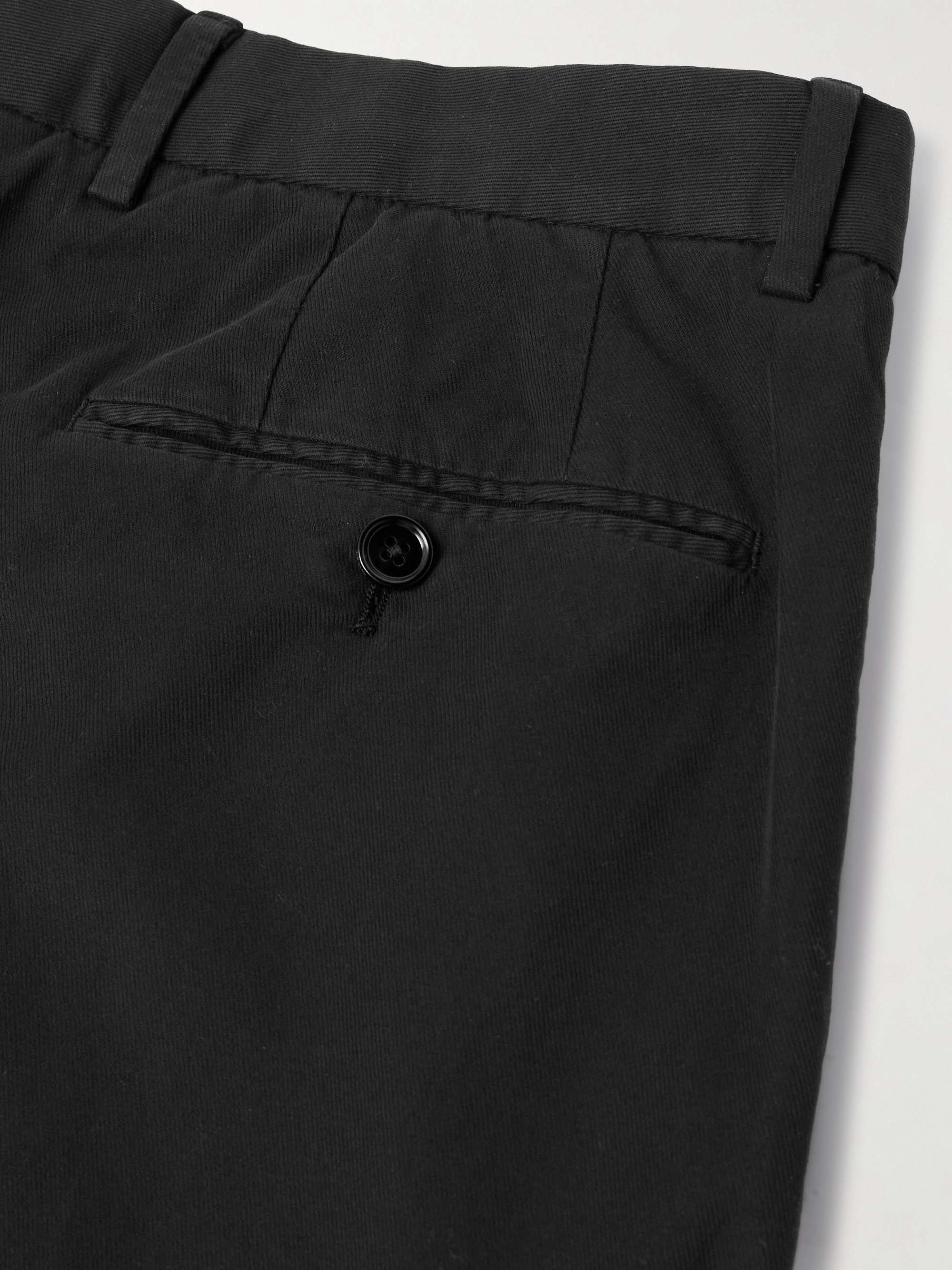 Straight-Leg Garmet-Dyed Stretch-Cotton Twill Chinos view