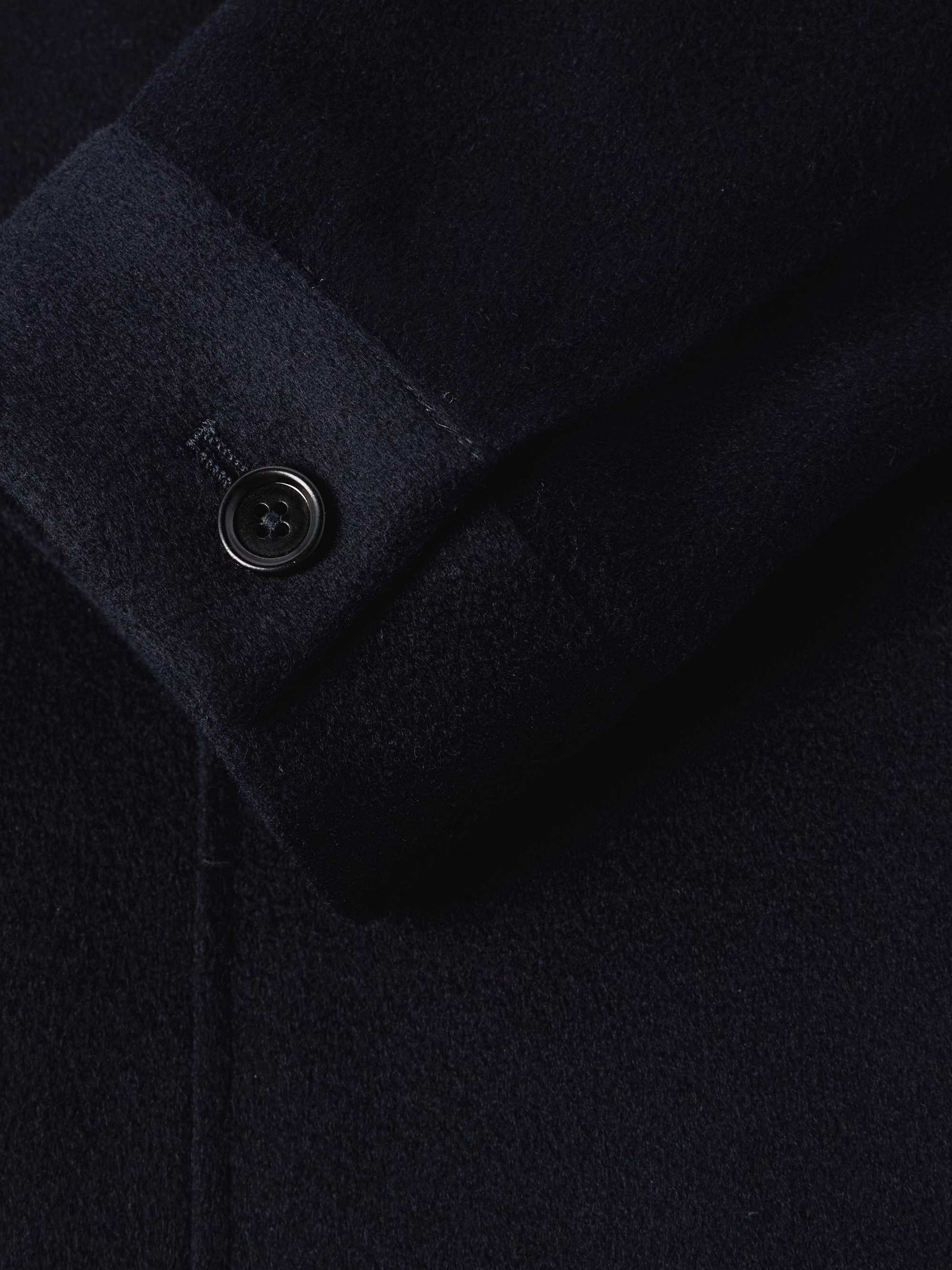 Logo-Appliquéd Brushed Oasi Cashmere Chore Jacket view