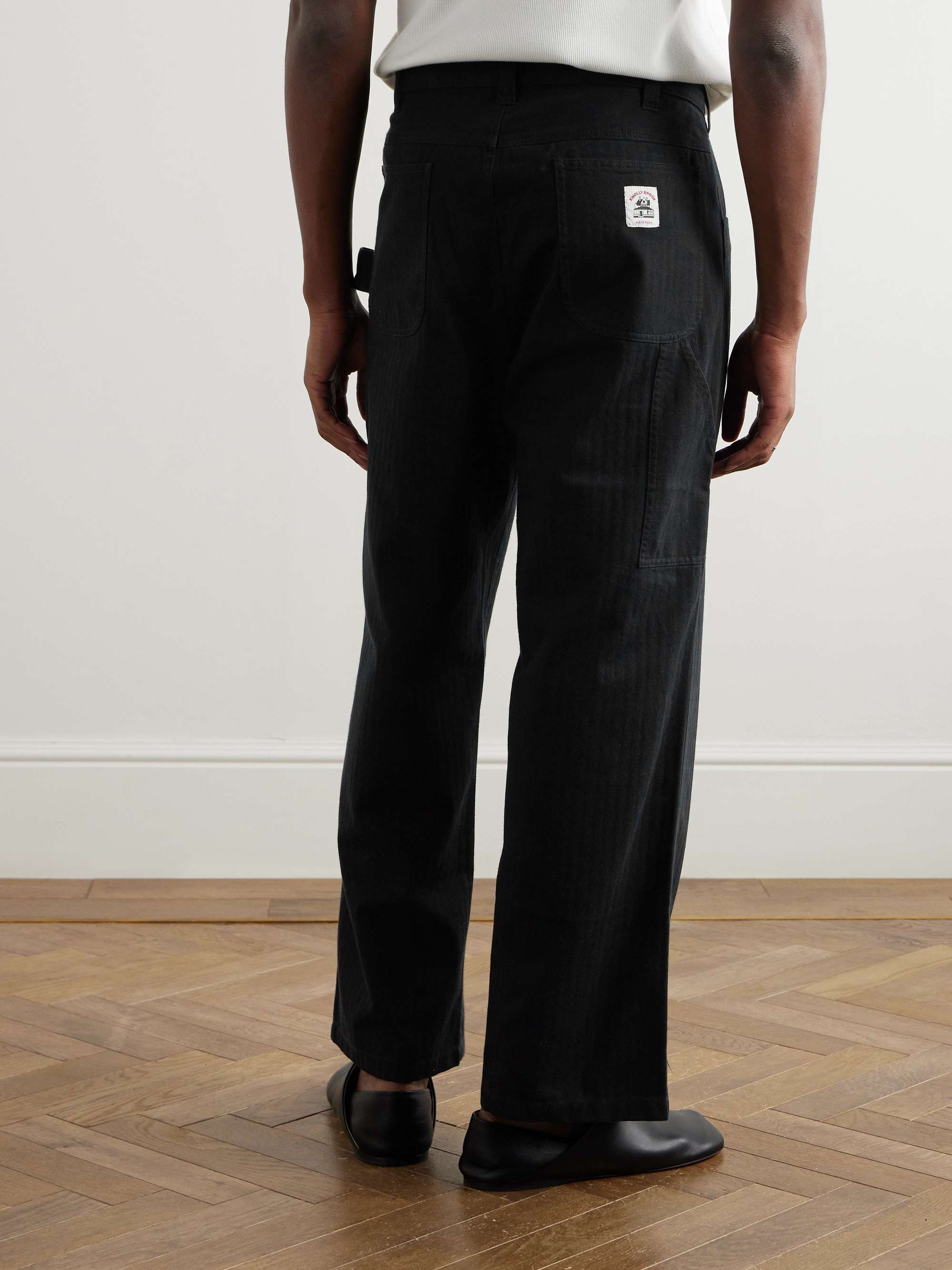 Knolly Brook Straight-Leg Cotton-Canvas Trousers view