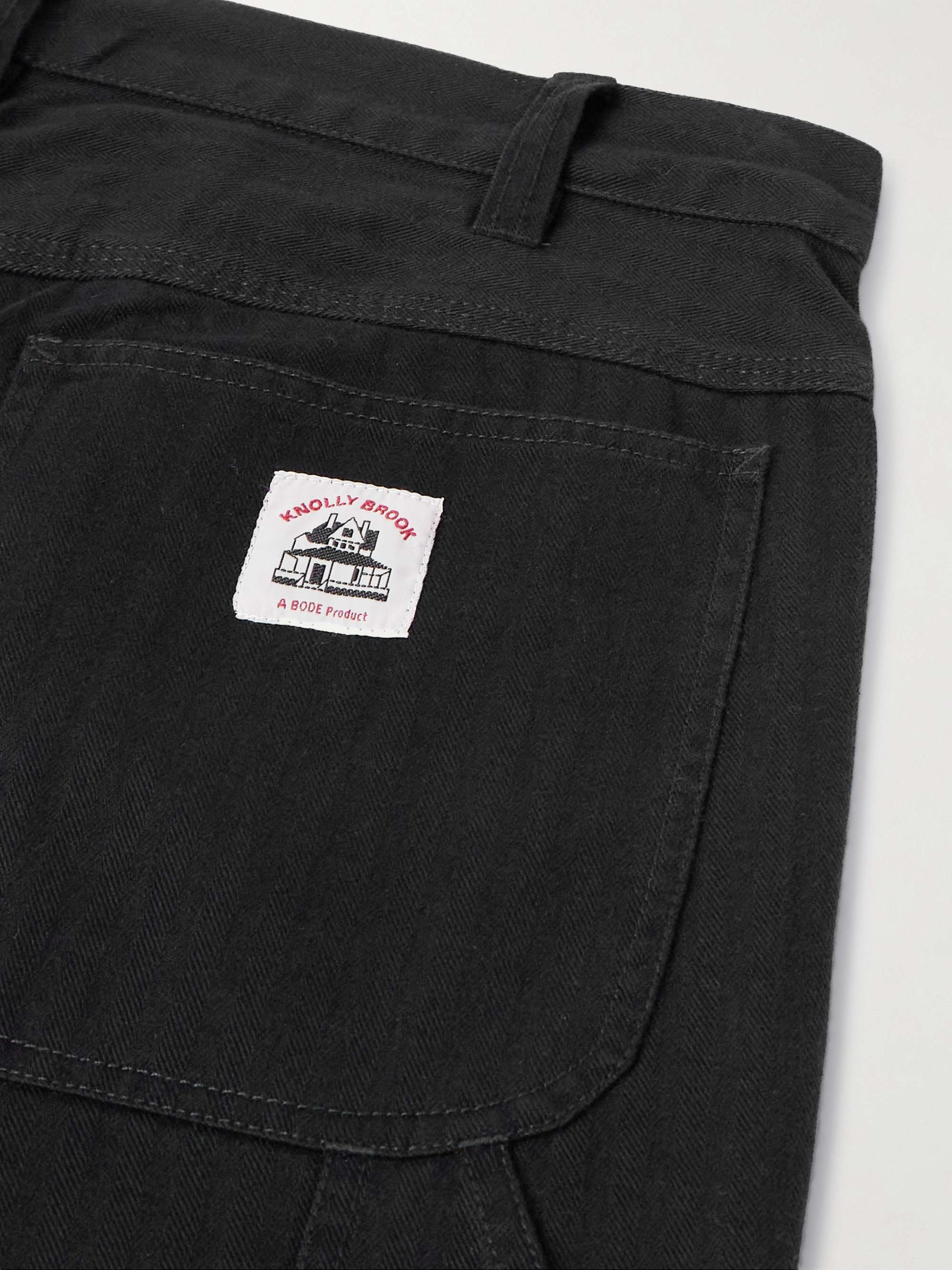 Knolly Brook Straight-Leg Cotton-Canvas Trousers view