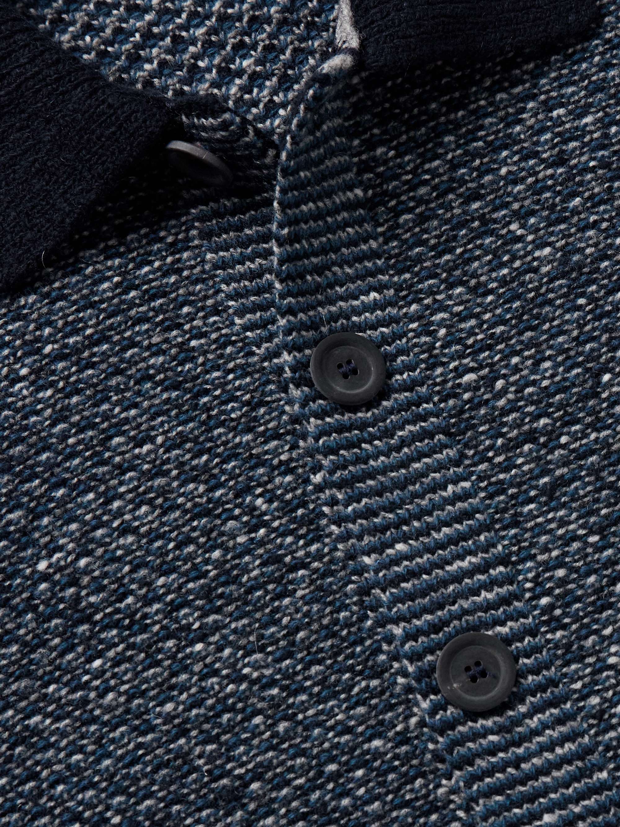 Donegal Merino Wool and Cashmere-Blend Shirt Jacket view