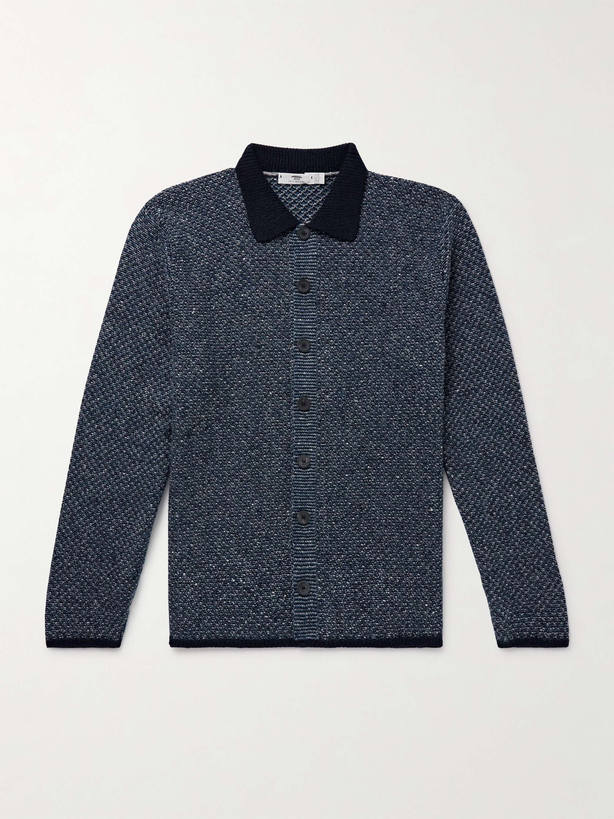 Donegal Merino Wool and Cashmere-Blend Shirt Jacket view