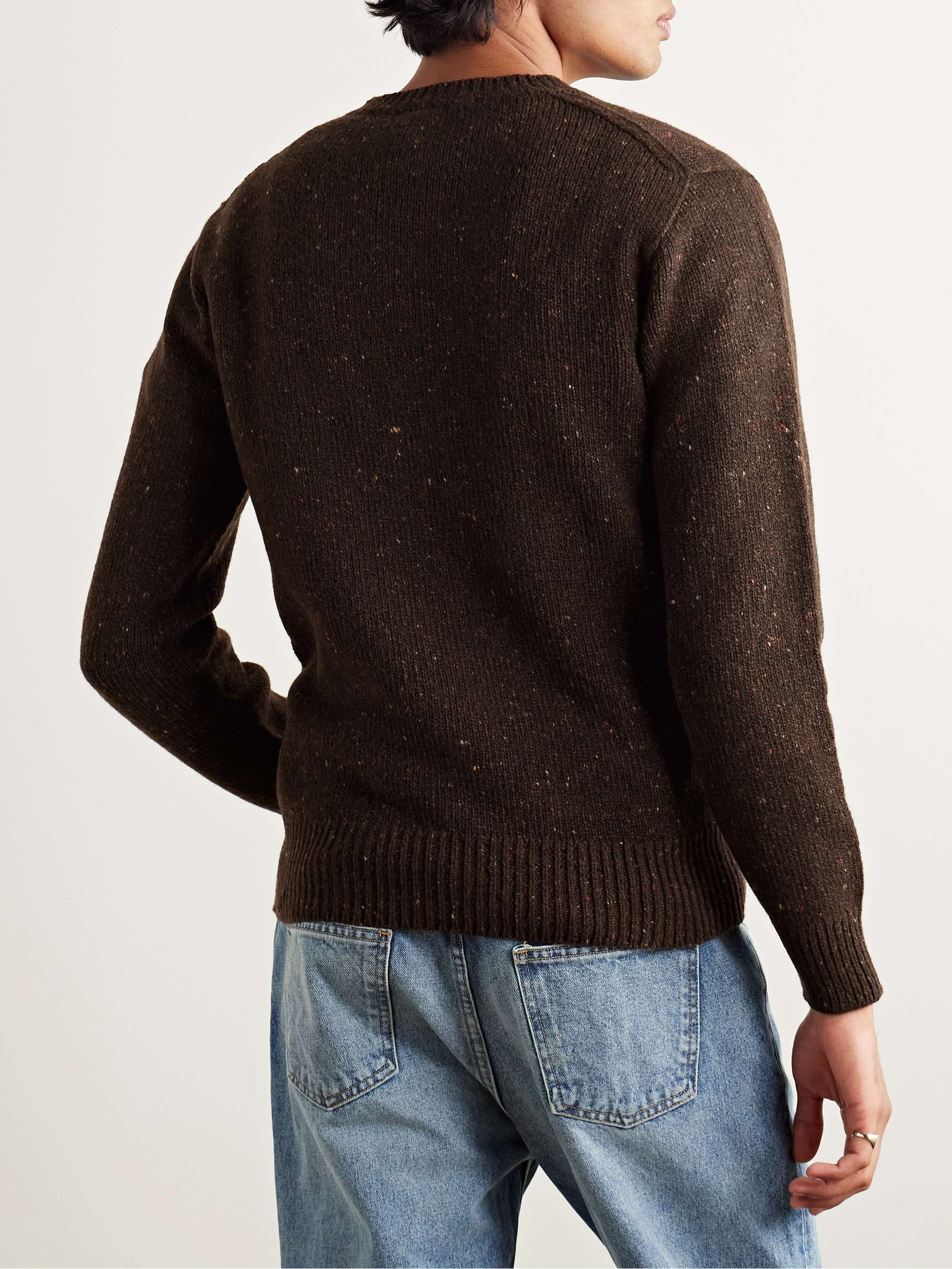 Donegal Merino Wool and Cashmere-Blend Sweater view