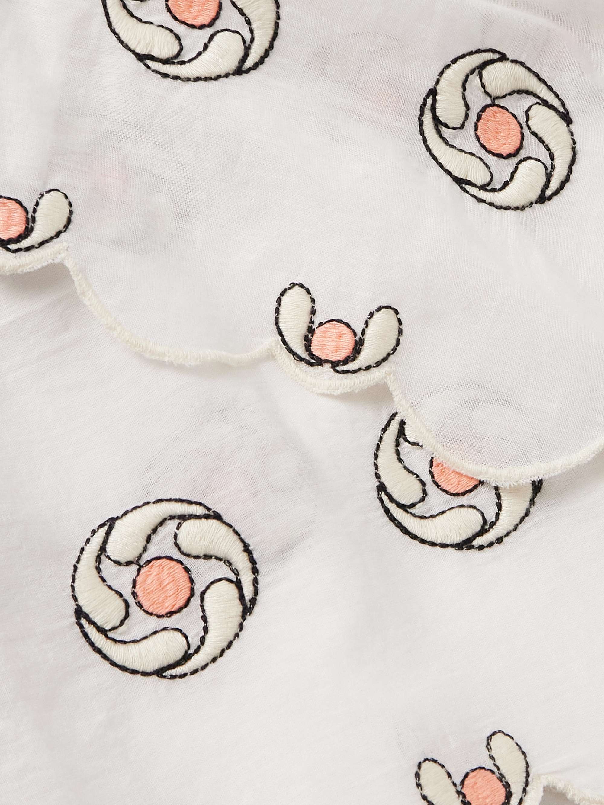 Aperture Camp-Collar Embroidered Cotton Shirt view