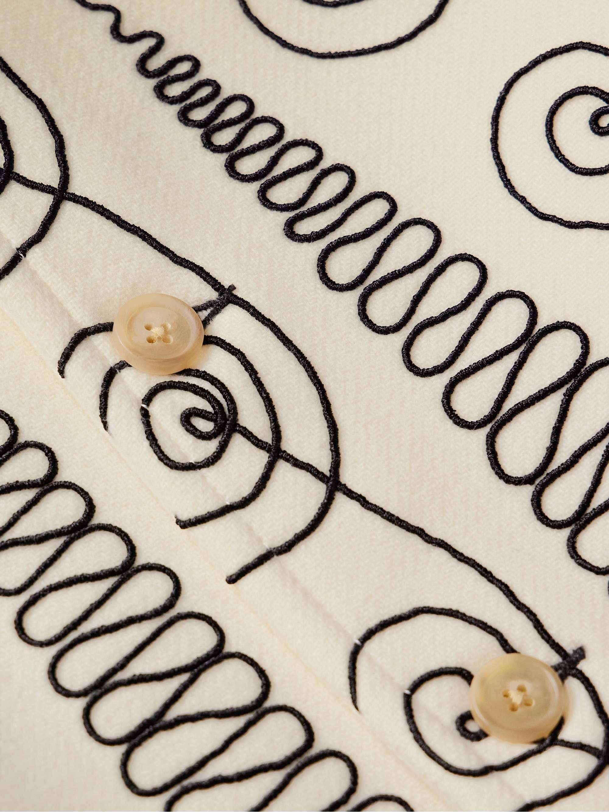 Embroidered Merino Wool Jacket view