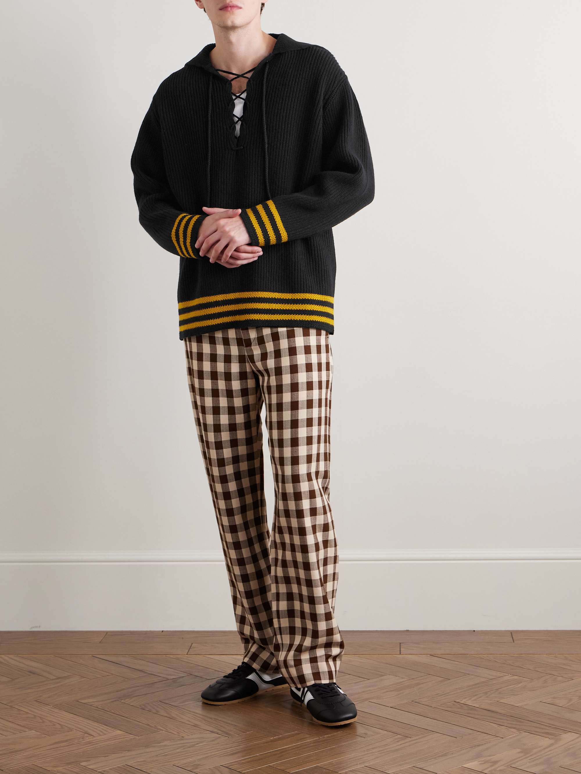 Deck Striped Ribbed Wool Sweater view