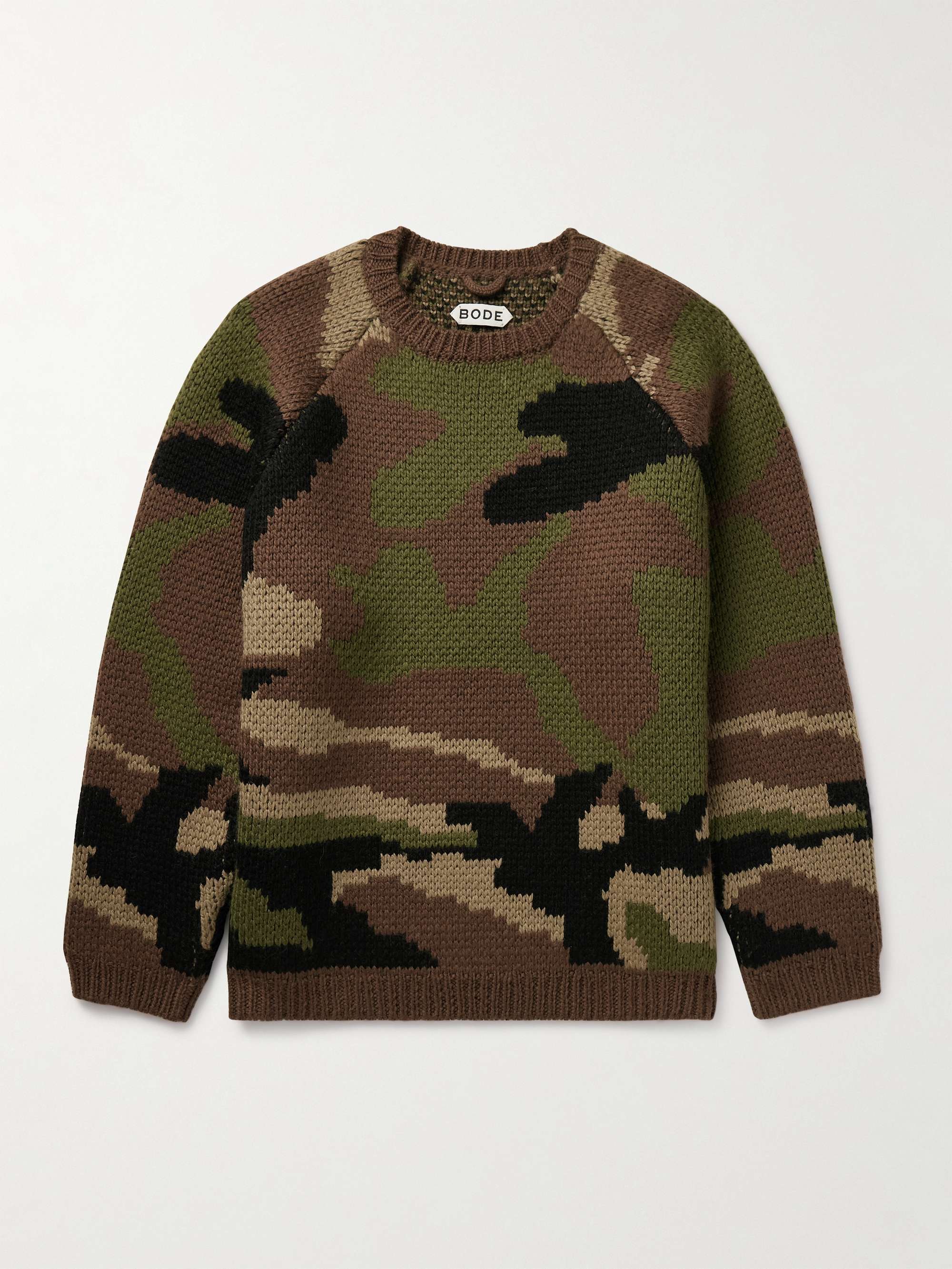 Camouflage Merino Wool Sweater view