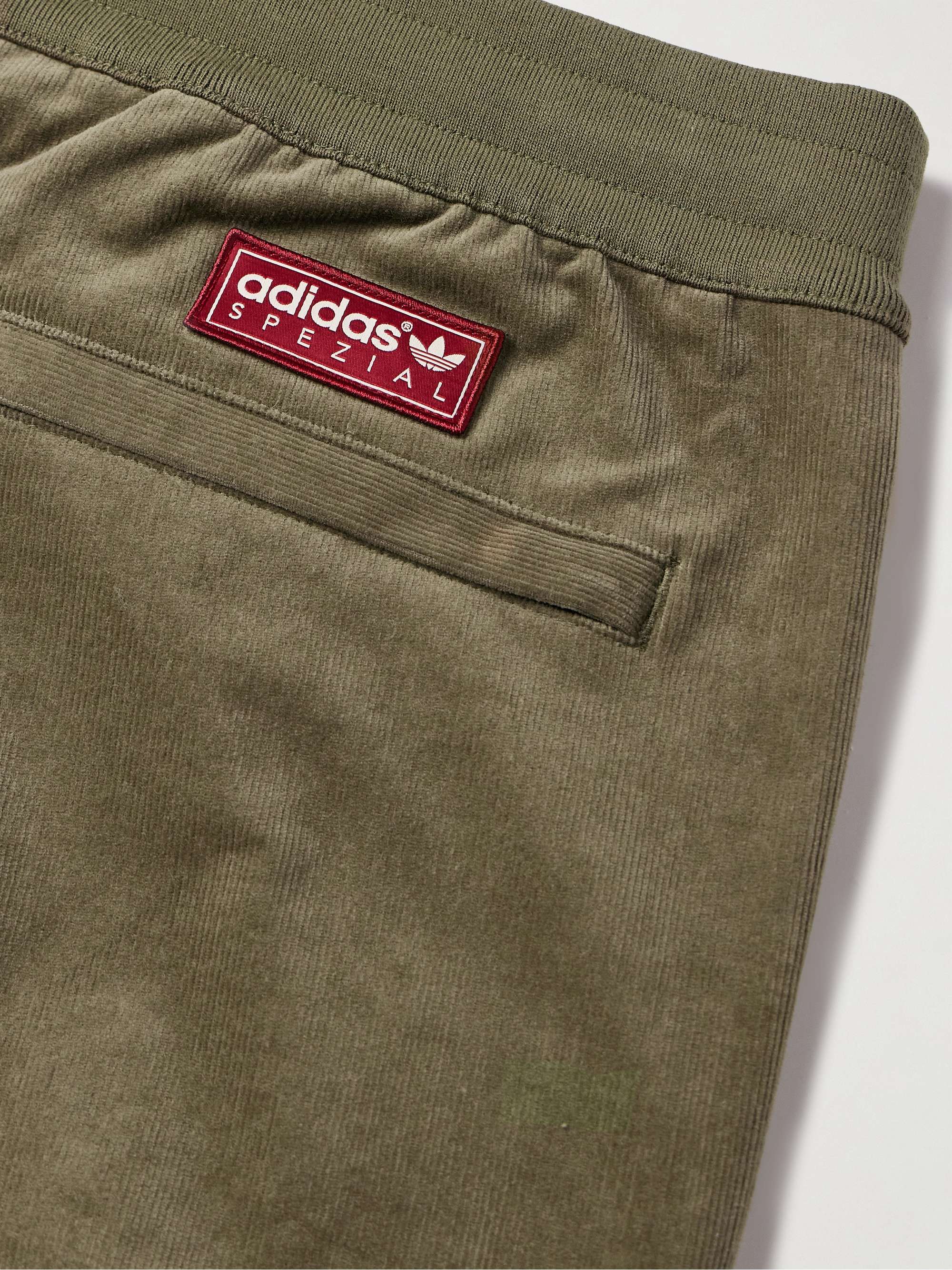 + C.P. Company Spezial Settend Tapered Logo-Appliquéd Cotton-Blend Corduroy Track Pants view