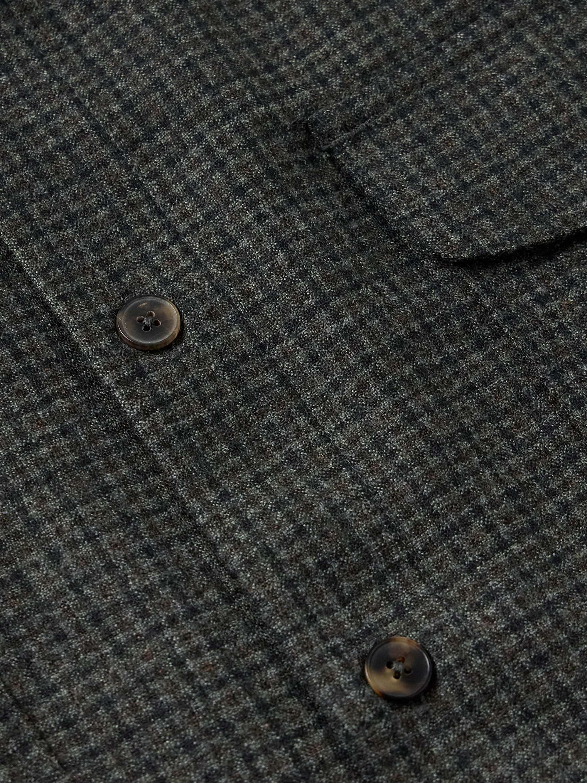 Puppytooth Wool-Flannel Overshirt view