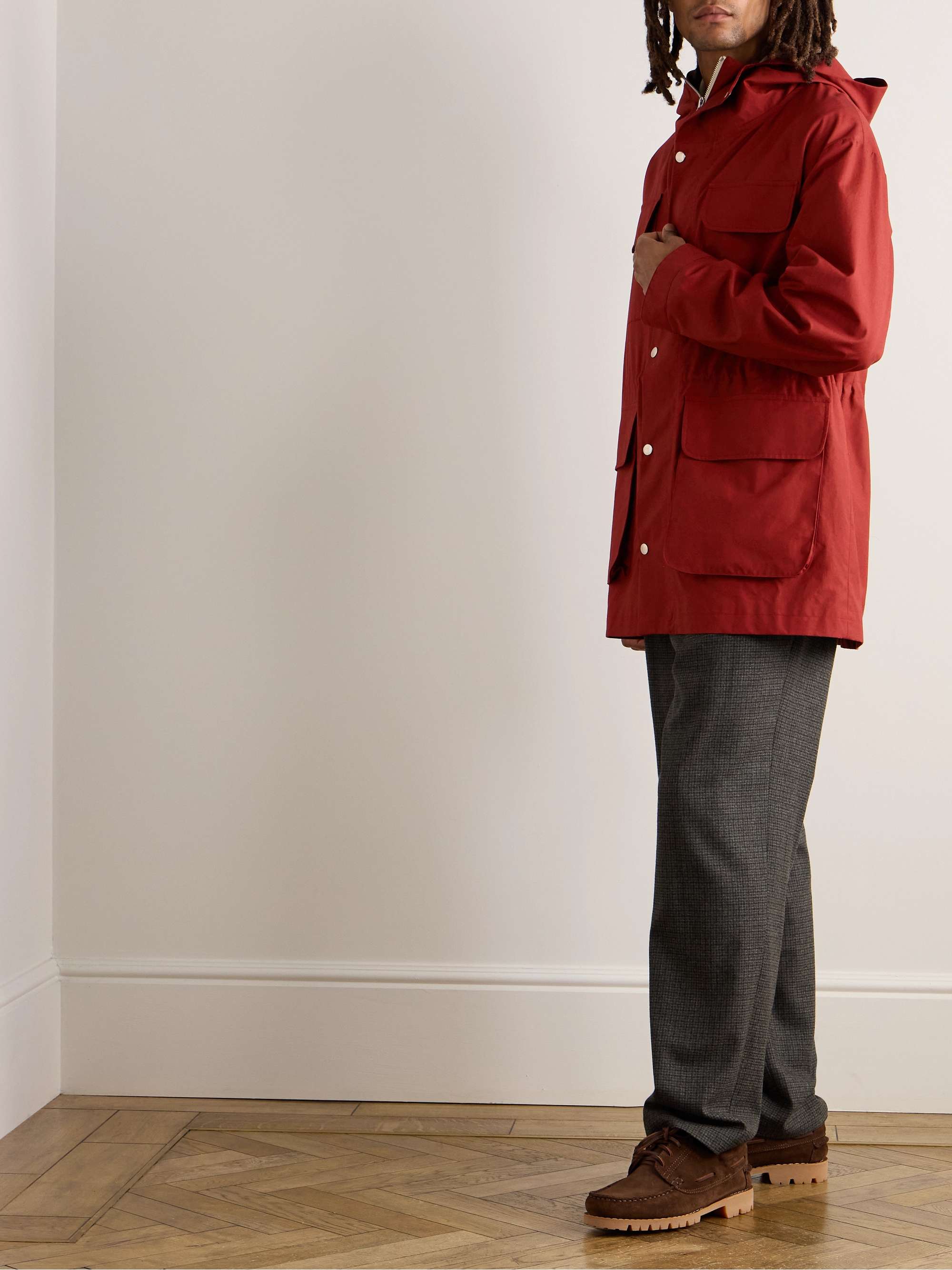 Cotton-Canvas Hooded Parka view
