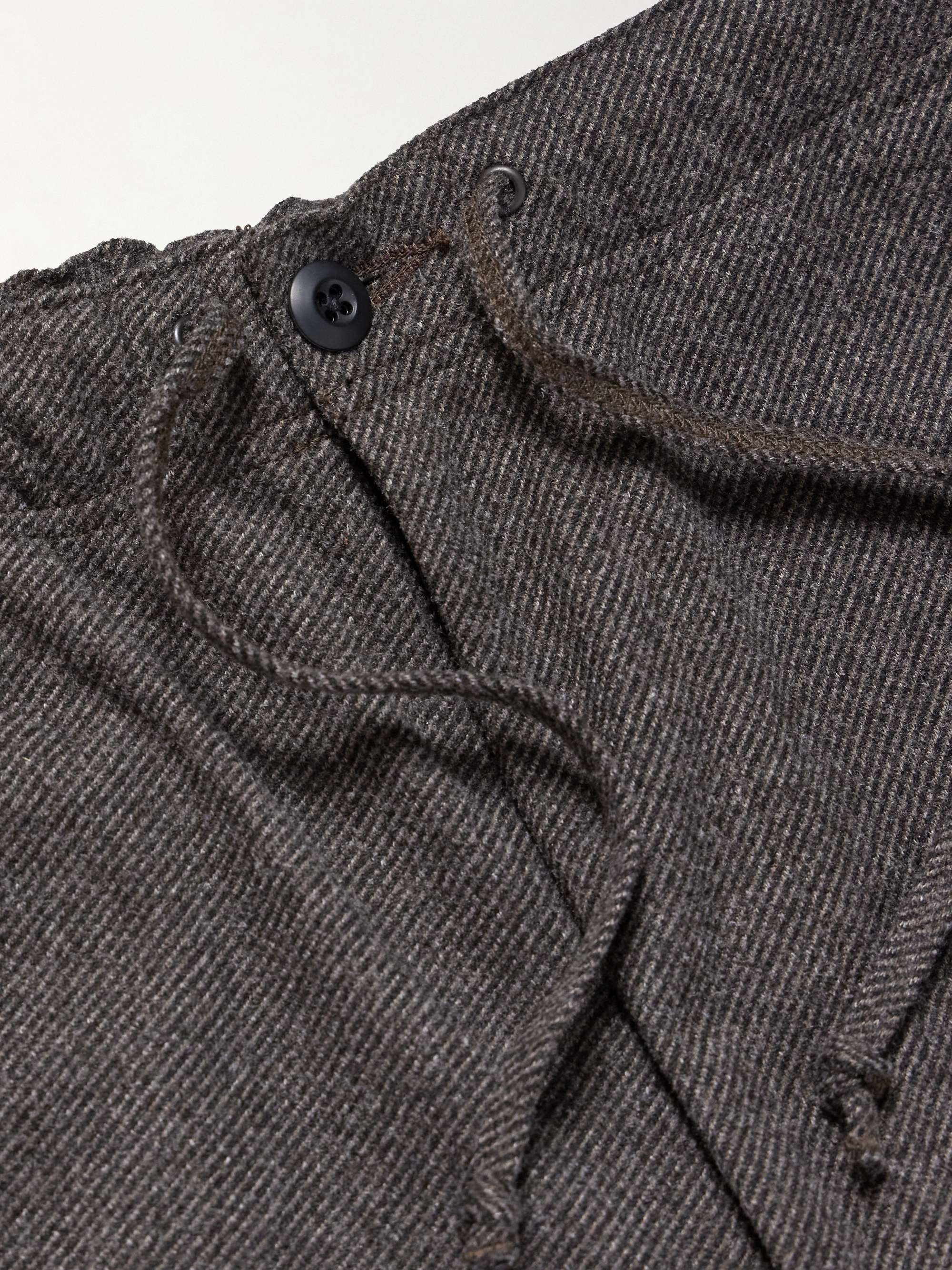 New Yorker Straight-Leg Tweed Drawstring Trousers view