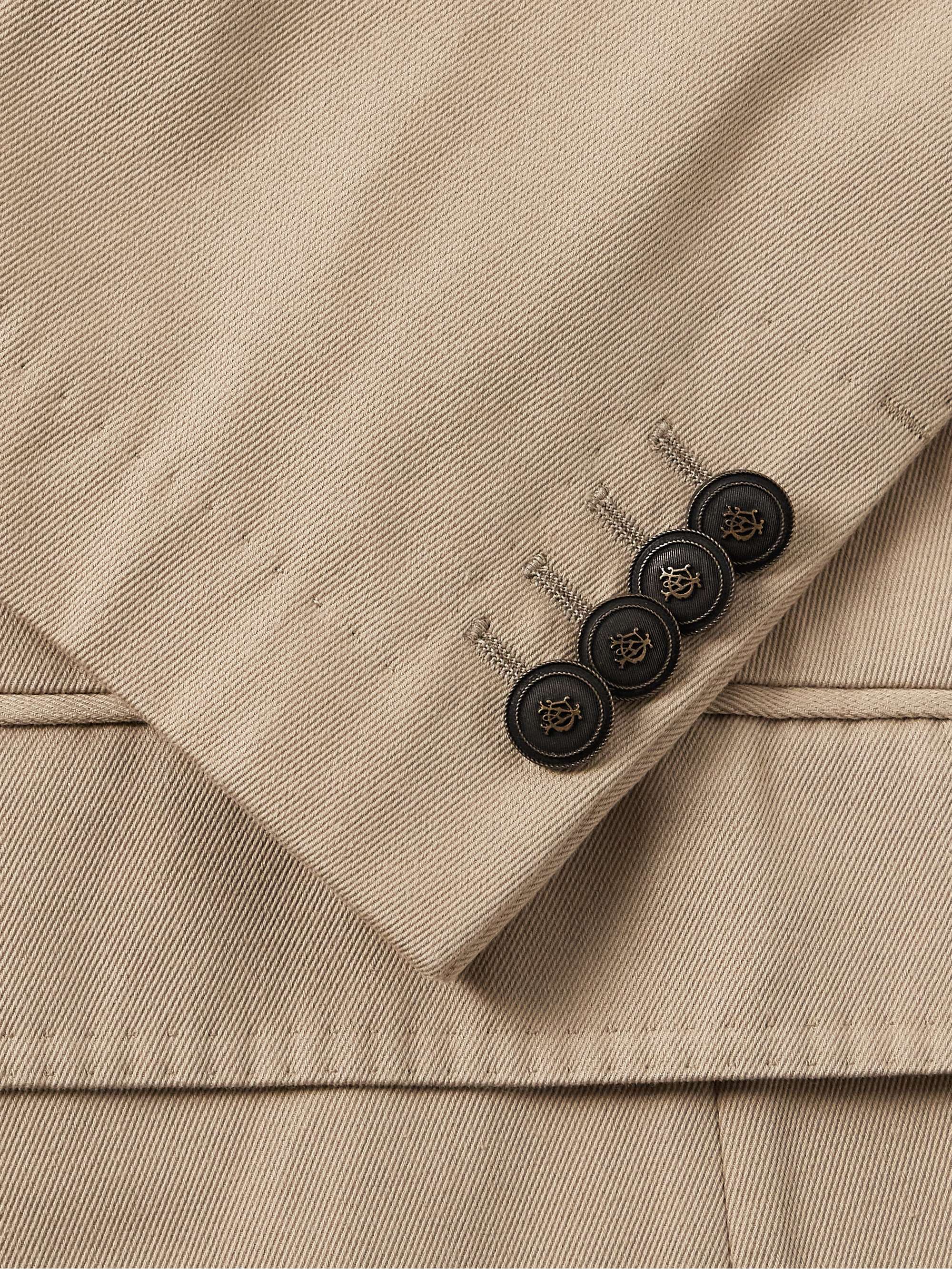 Cavendish Double-Breasted Cotton and Cashmere-Blend Twill Suit Jacket view