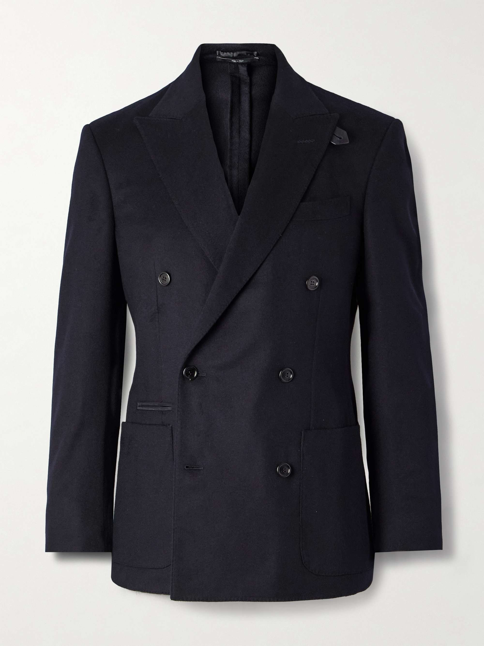Double-Breasted Cashmere Blazer view