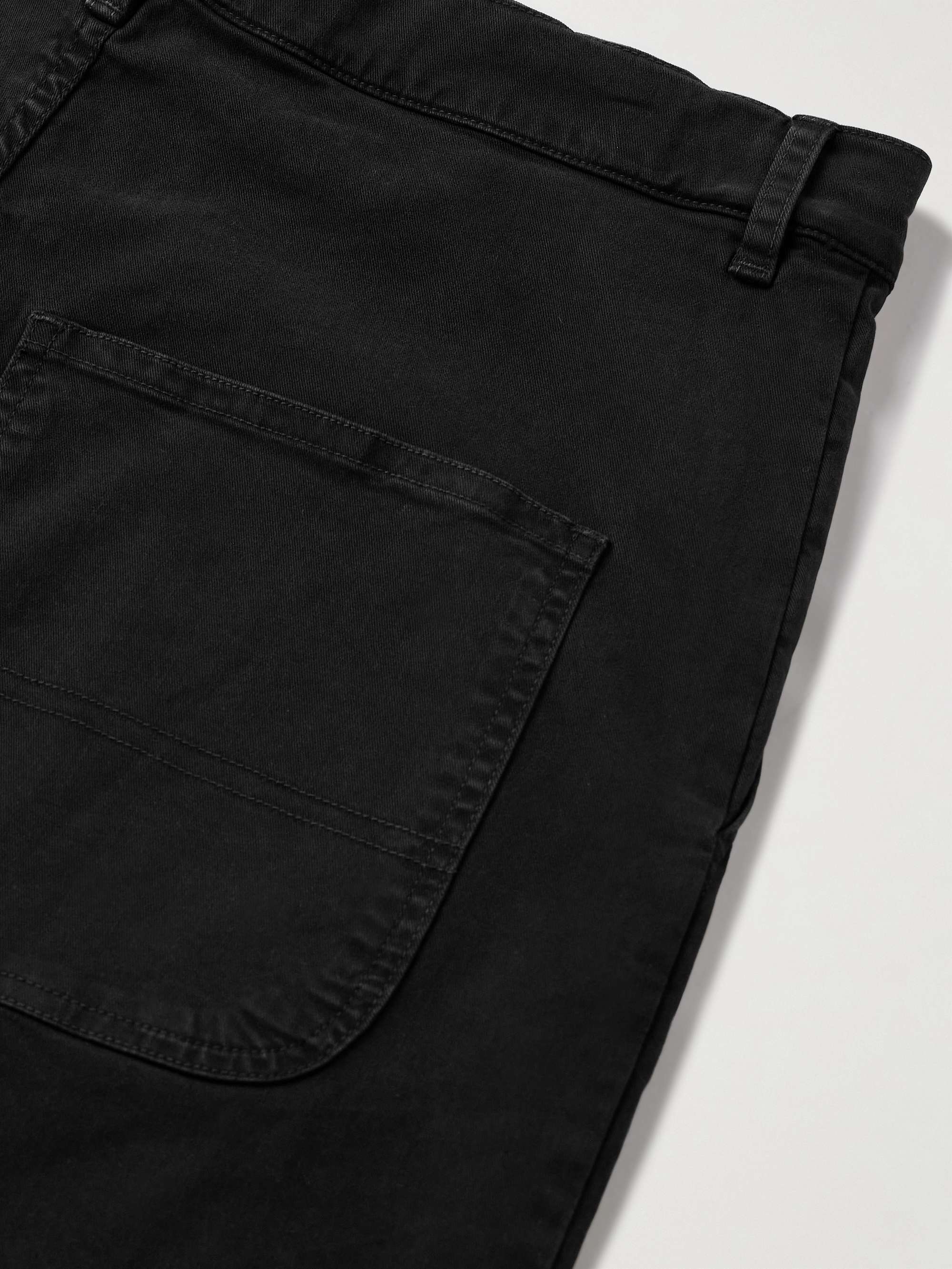 Carpenter Straight-Leg Cropped Stretch-Cotton Twill Trousers view