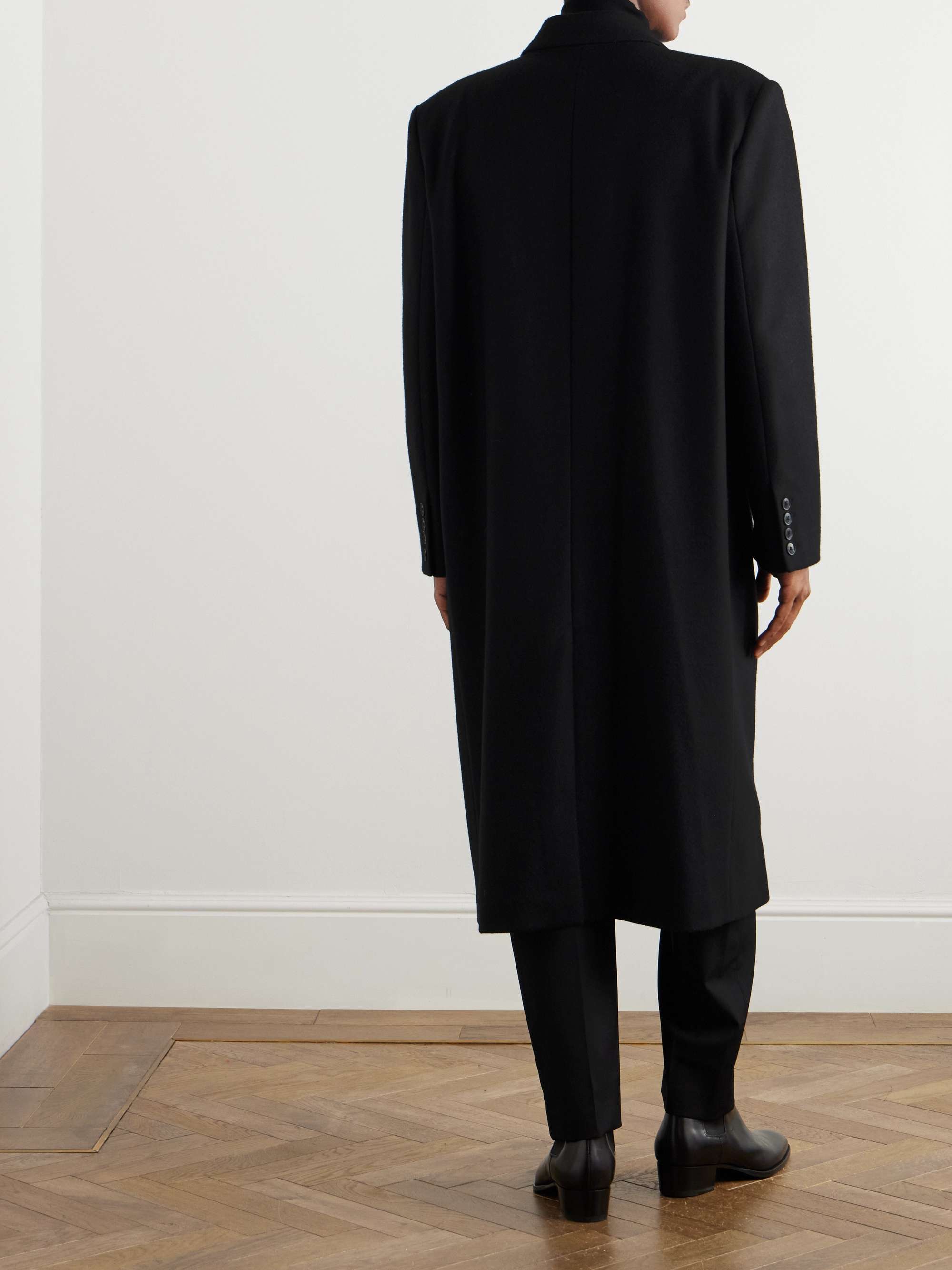 Double-Breasted Wool-Blend Coat view
