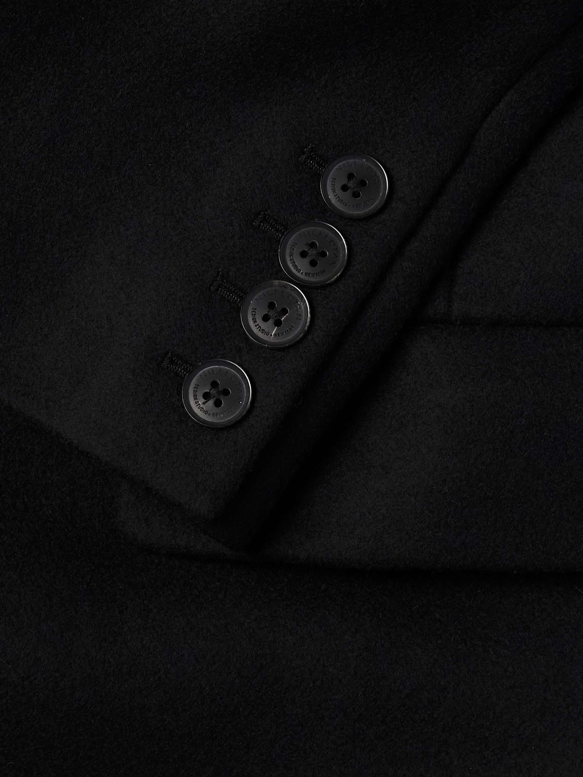 Double-Breasted Wool-Blend Coat view