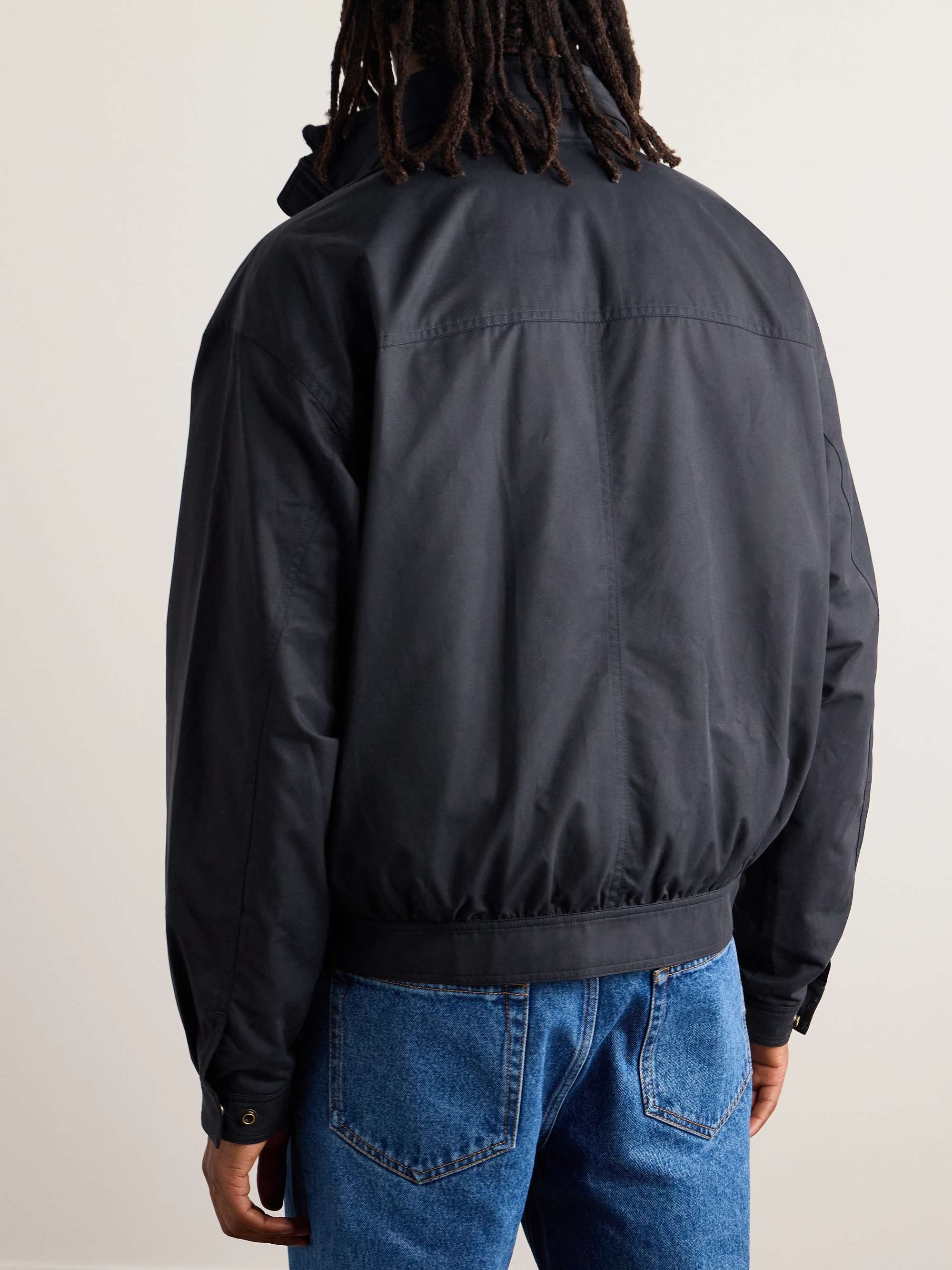 Rhett Cotton-Blend Shell Hooded Jacket view