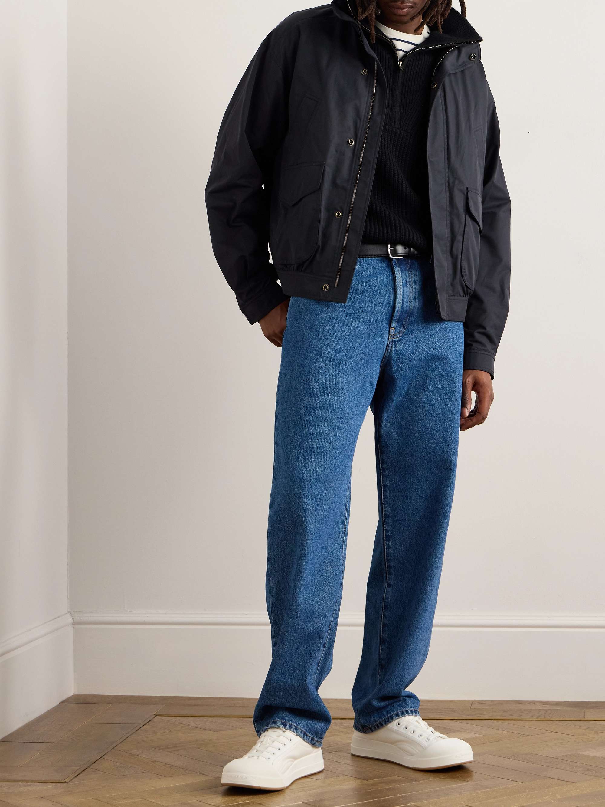 Rhett Cotton-Blend Shell Hooded Jacket view