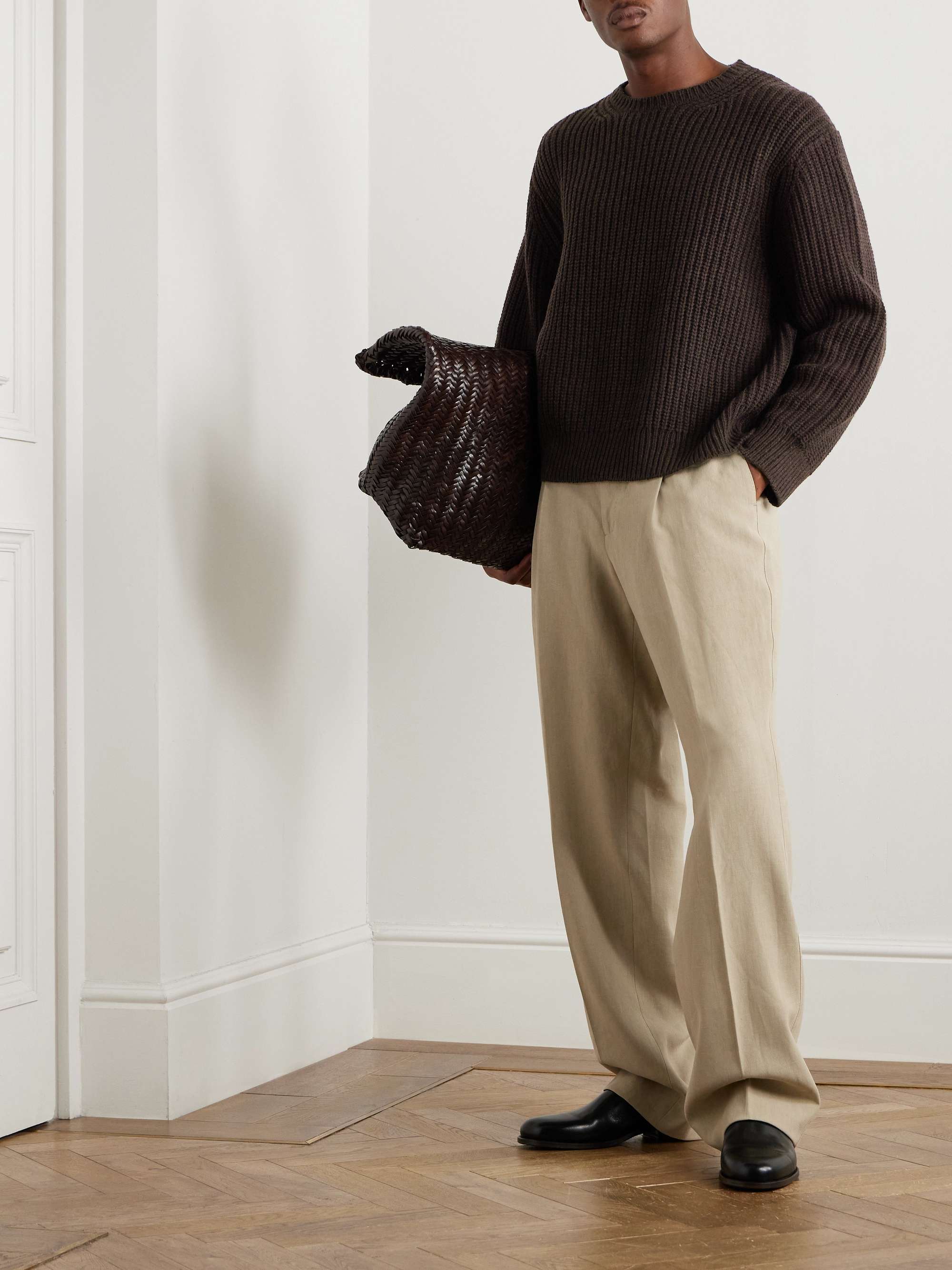 Tyler Ribbed Merino Wool Sweater view