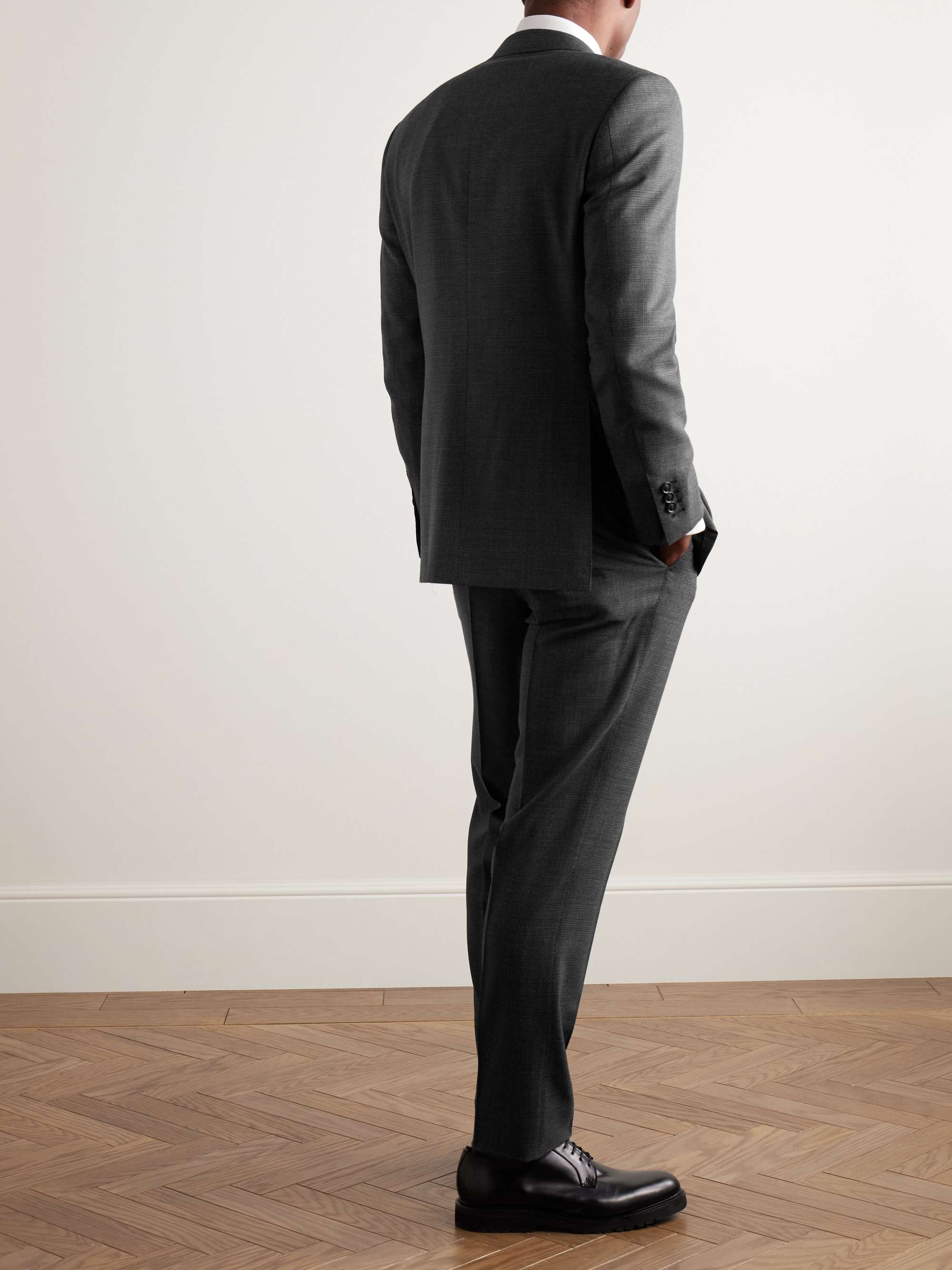 Slim-Fit Prince of Wales Checked Super 160s Wool Suit view
