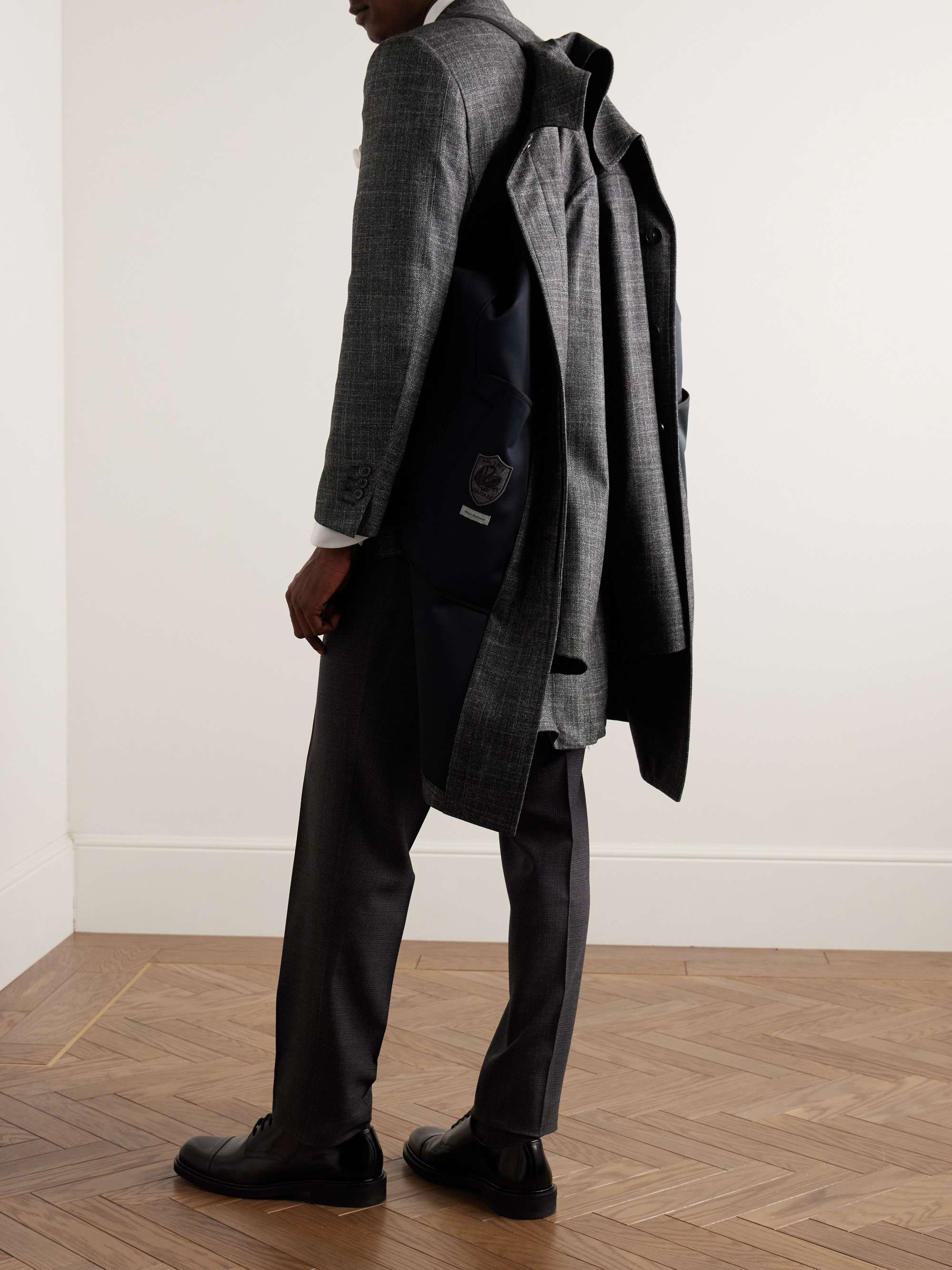 Wool, Silk and Cashmere-Blend Coat view