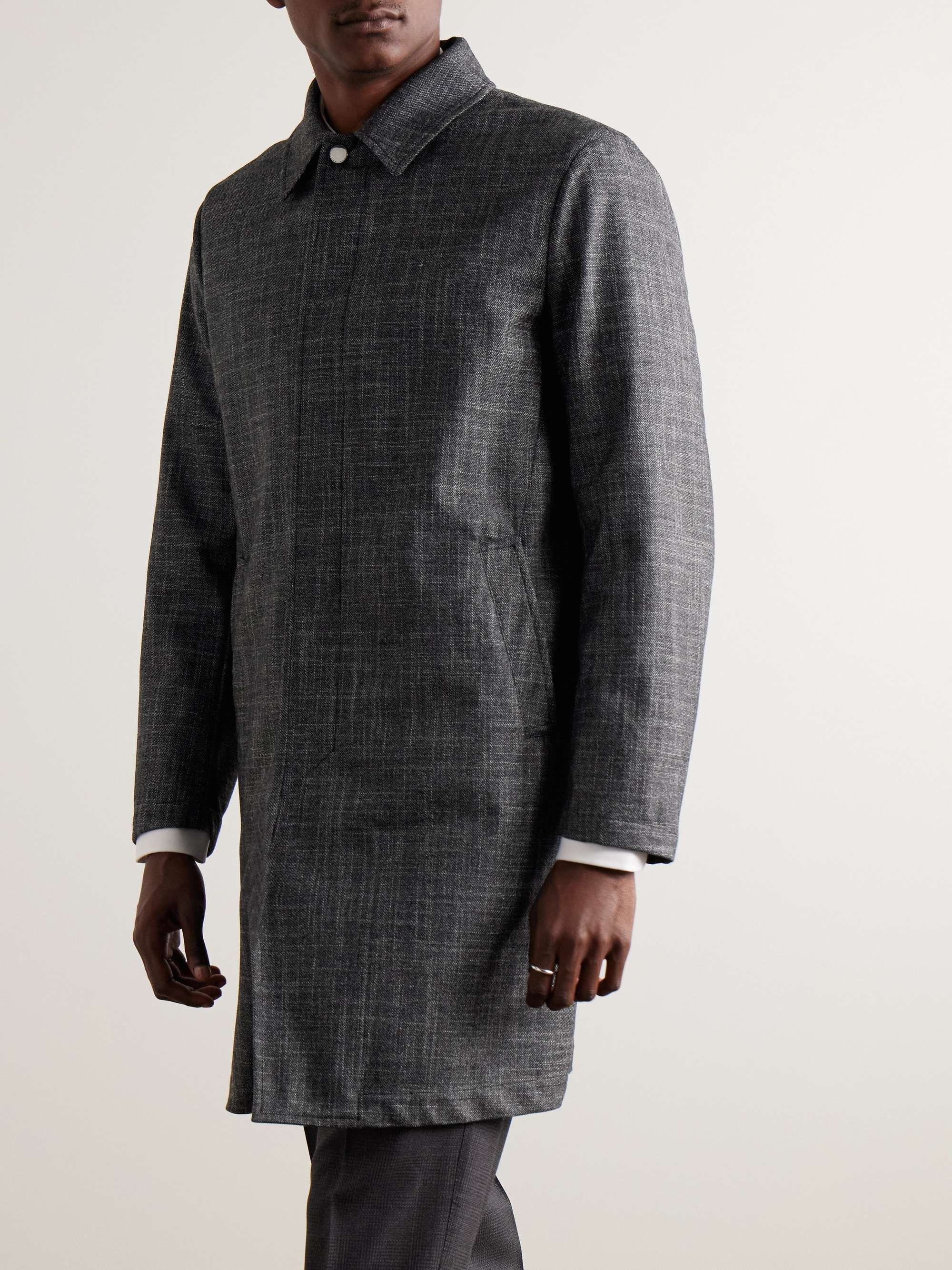 Wool, Silk and Cashmere-Blend Coat view