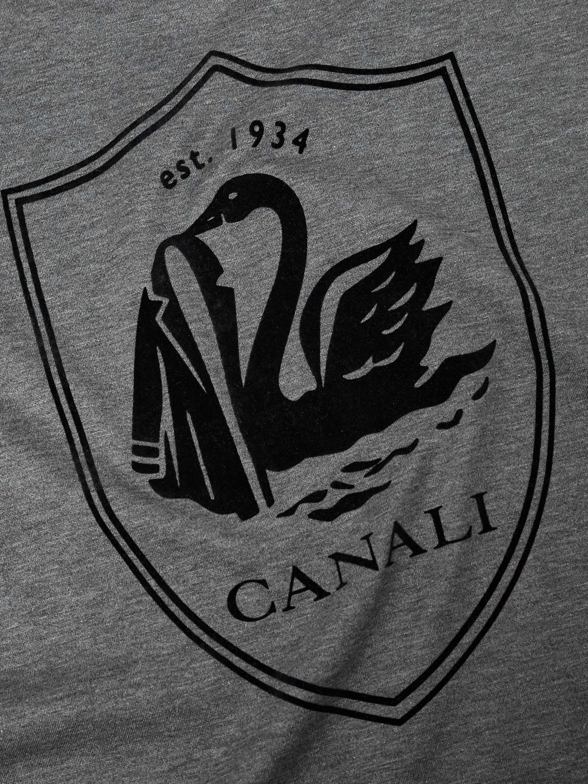 Logo-Embroidered Printed Cotton and Silk-Blend Jersey T-Shirt view