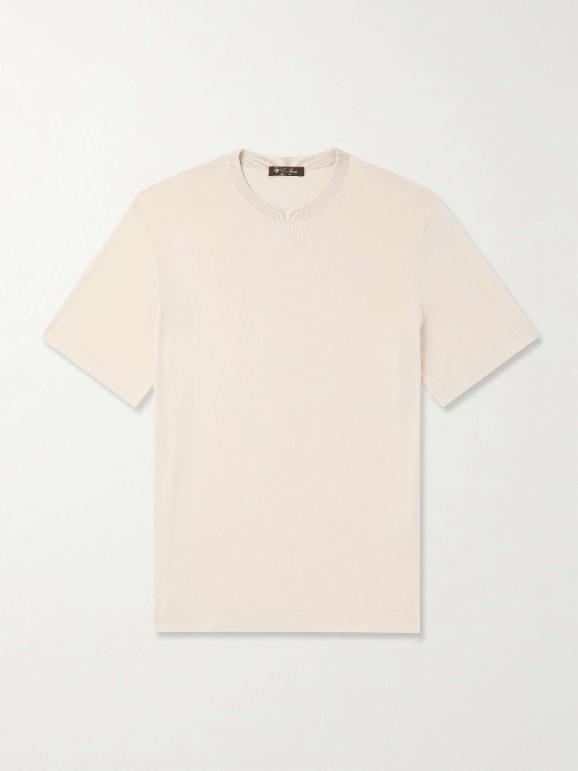 Valpiana Silk and Cotton-Blend T-Shirt view
