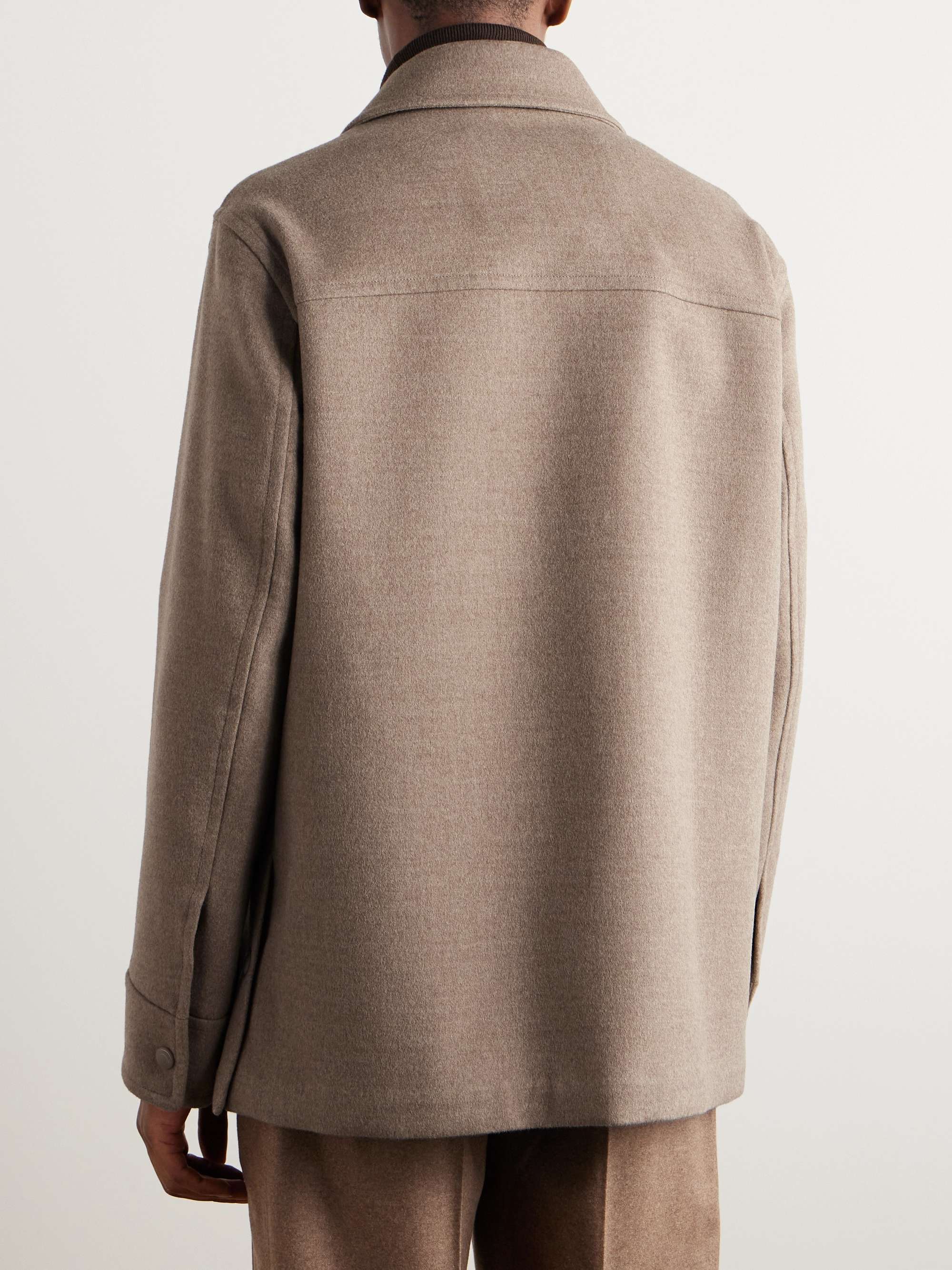 Darcy PECORA NERA® Wool-Felt Overshirt view