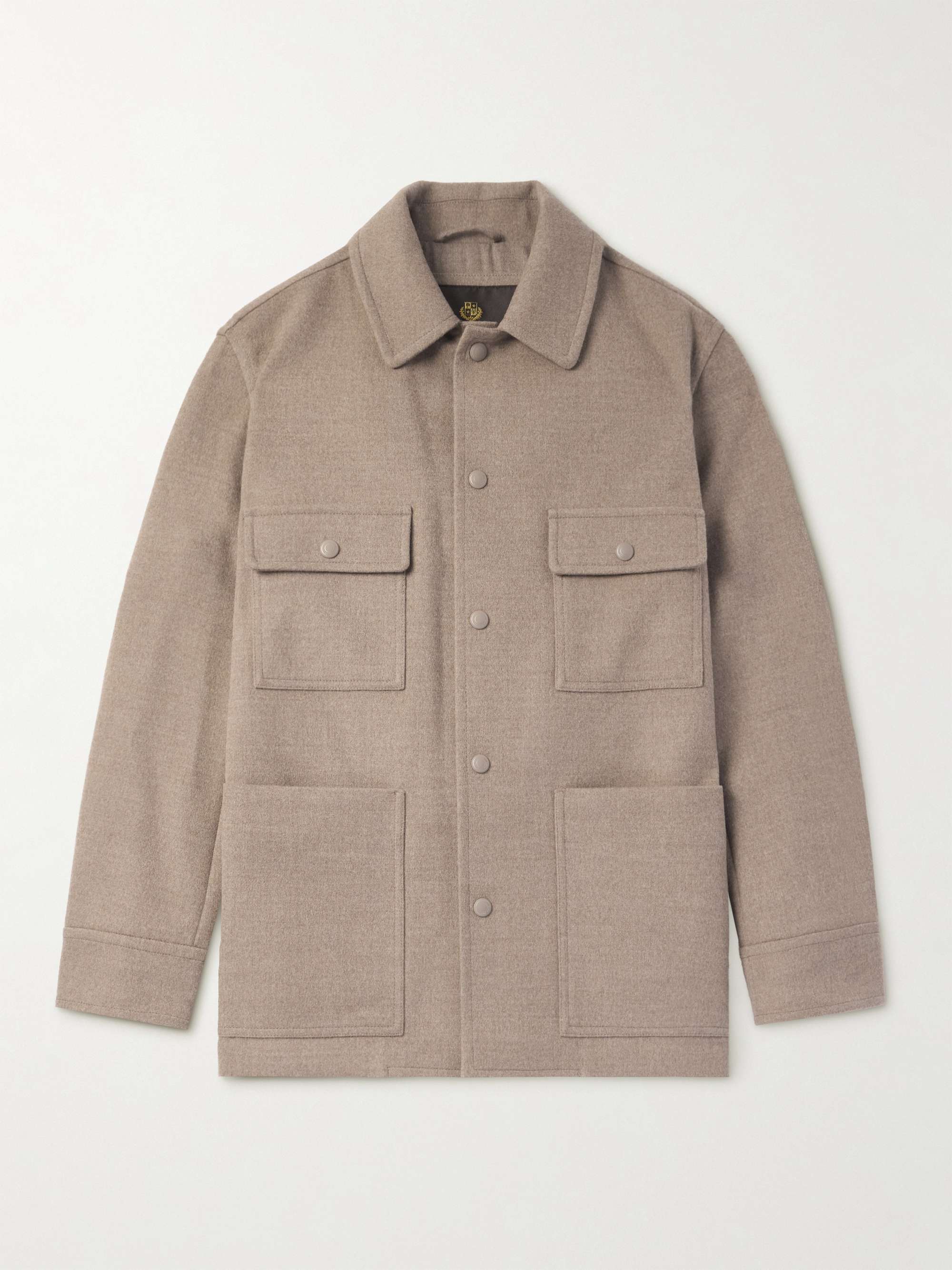 Darcy PECORA NERA® Wool-Felt Overshirt view