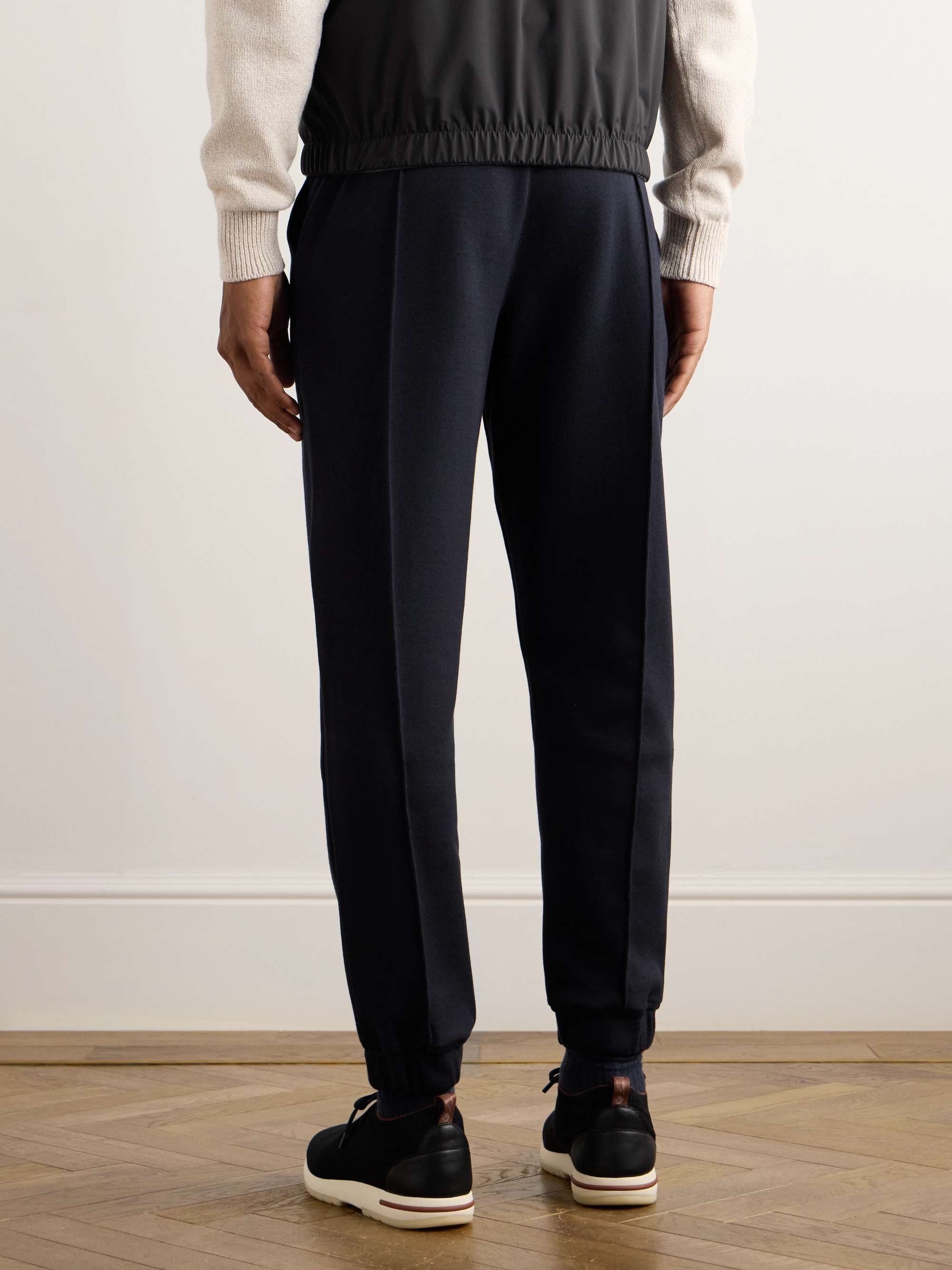 Whitney Tapered Cotton, Silk and Cashmere-Blend Jersey Sweatpants view