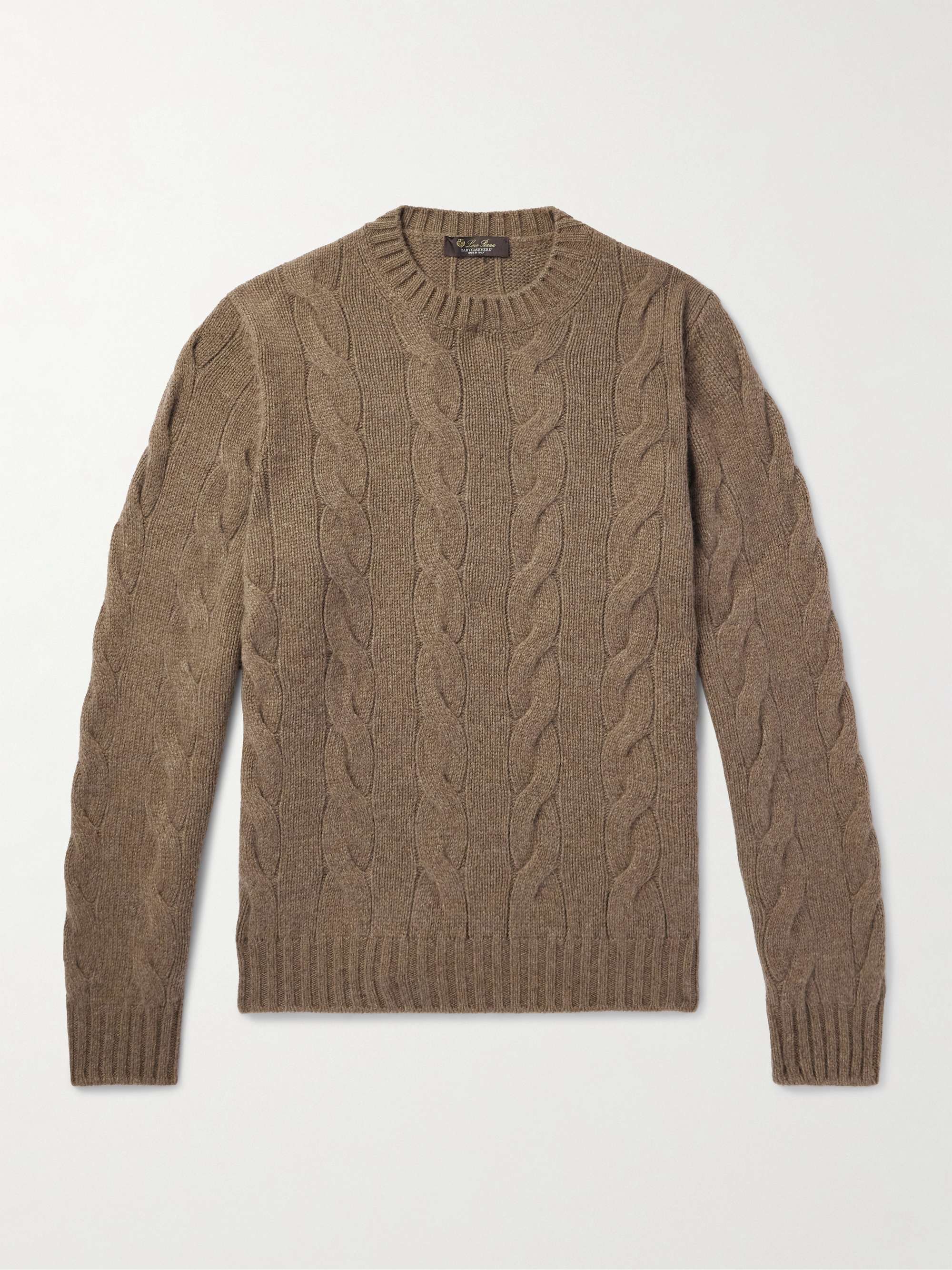 Napier Cable-Knit Baby Cashmere Sweater view