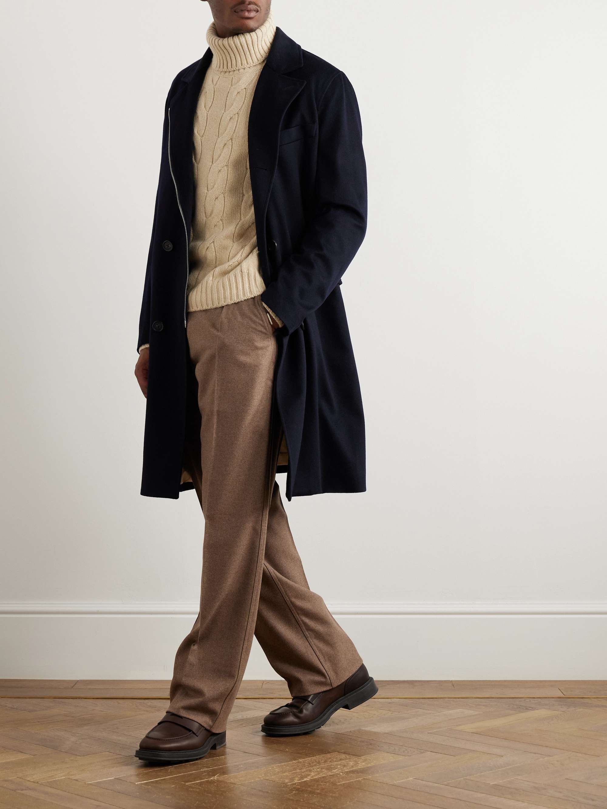 Winton Double-Breasted Cashmere Coat view