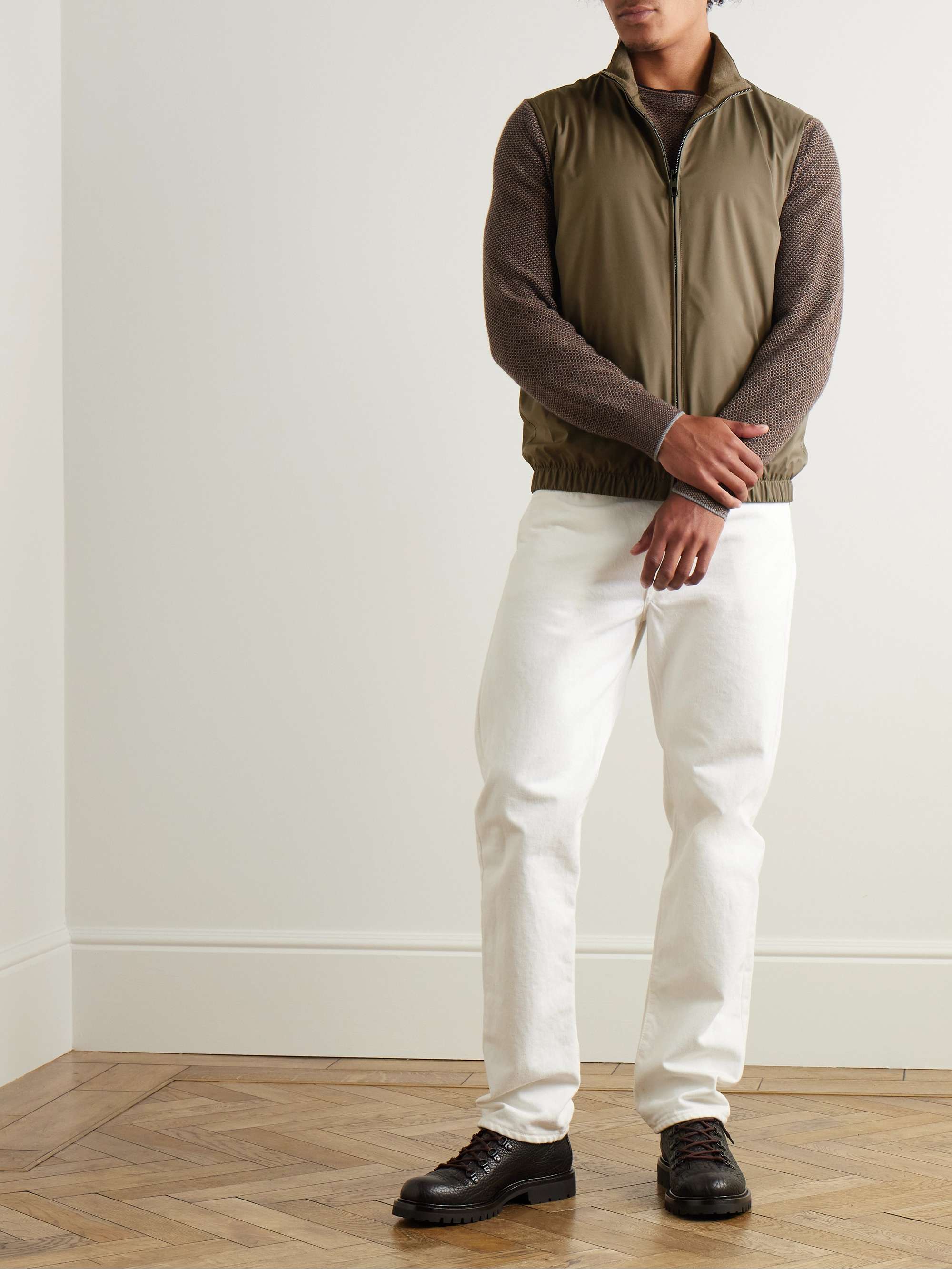 Slim-Fit Reversible Storm System® Shell and Super Wish® Virgin Wool Gilet view