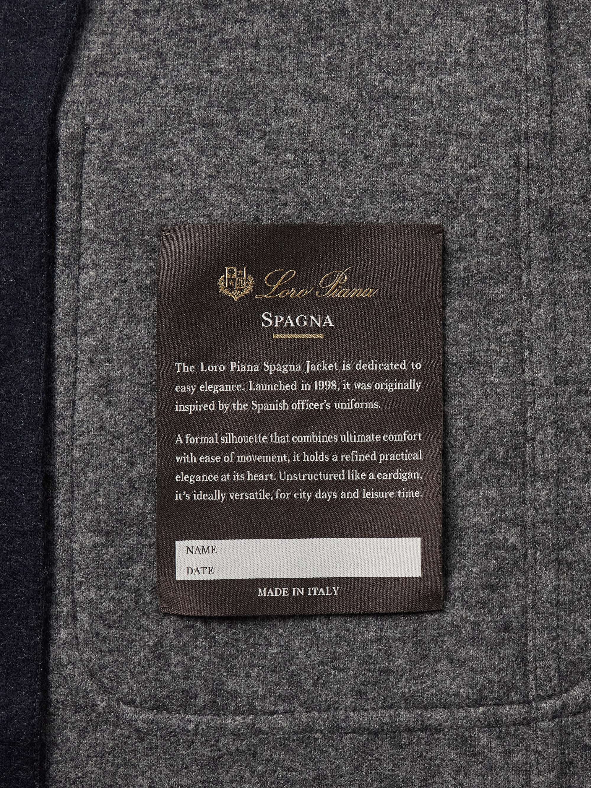 Spagna Unstructured Cashmere-Blend Jersey Suit Jacket view
