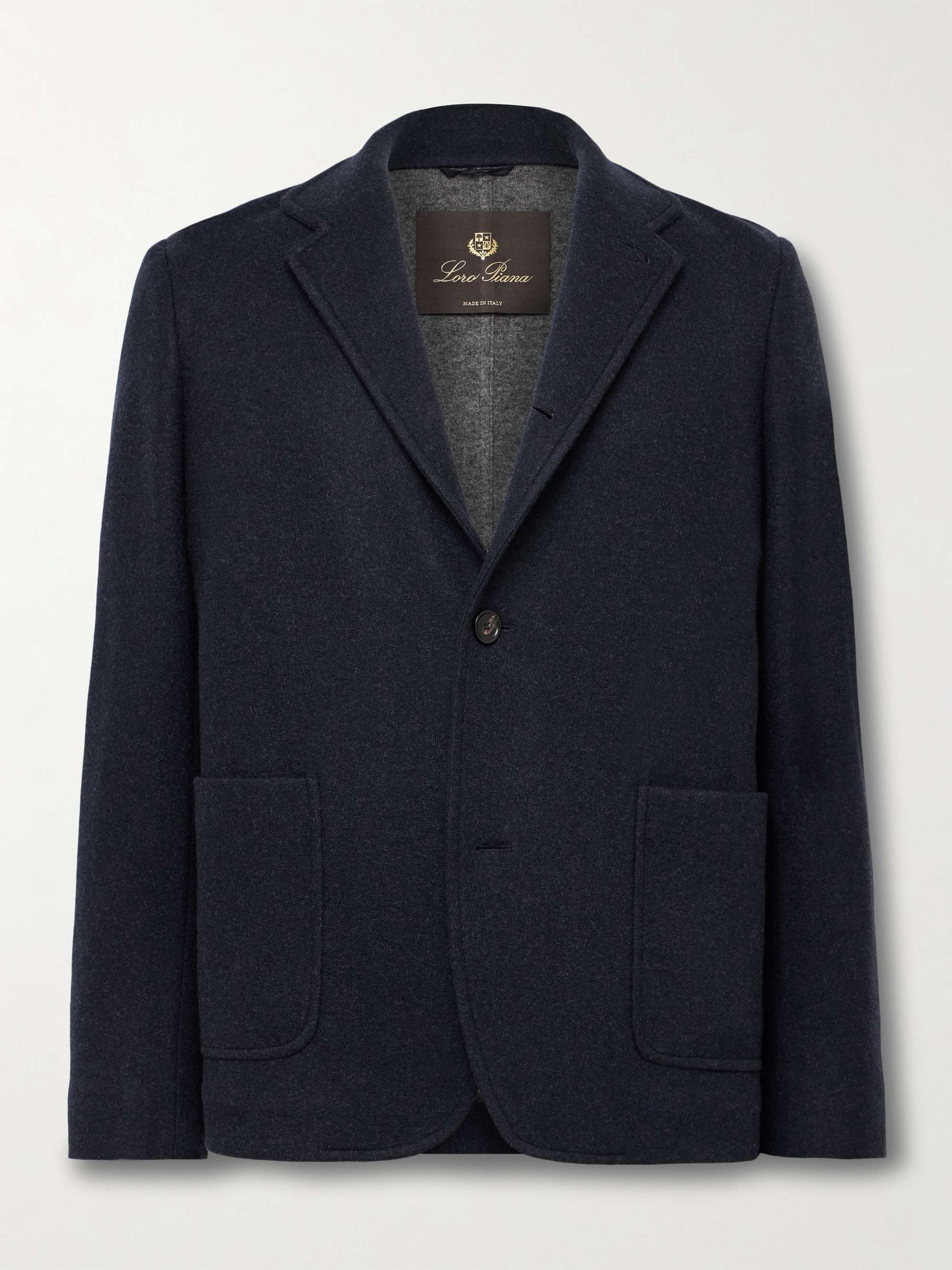 Spagna Unstructured Cashmere-Blend Jersey Suit Jacket view