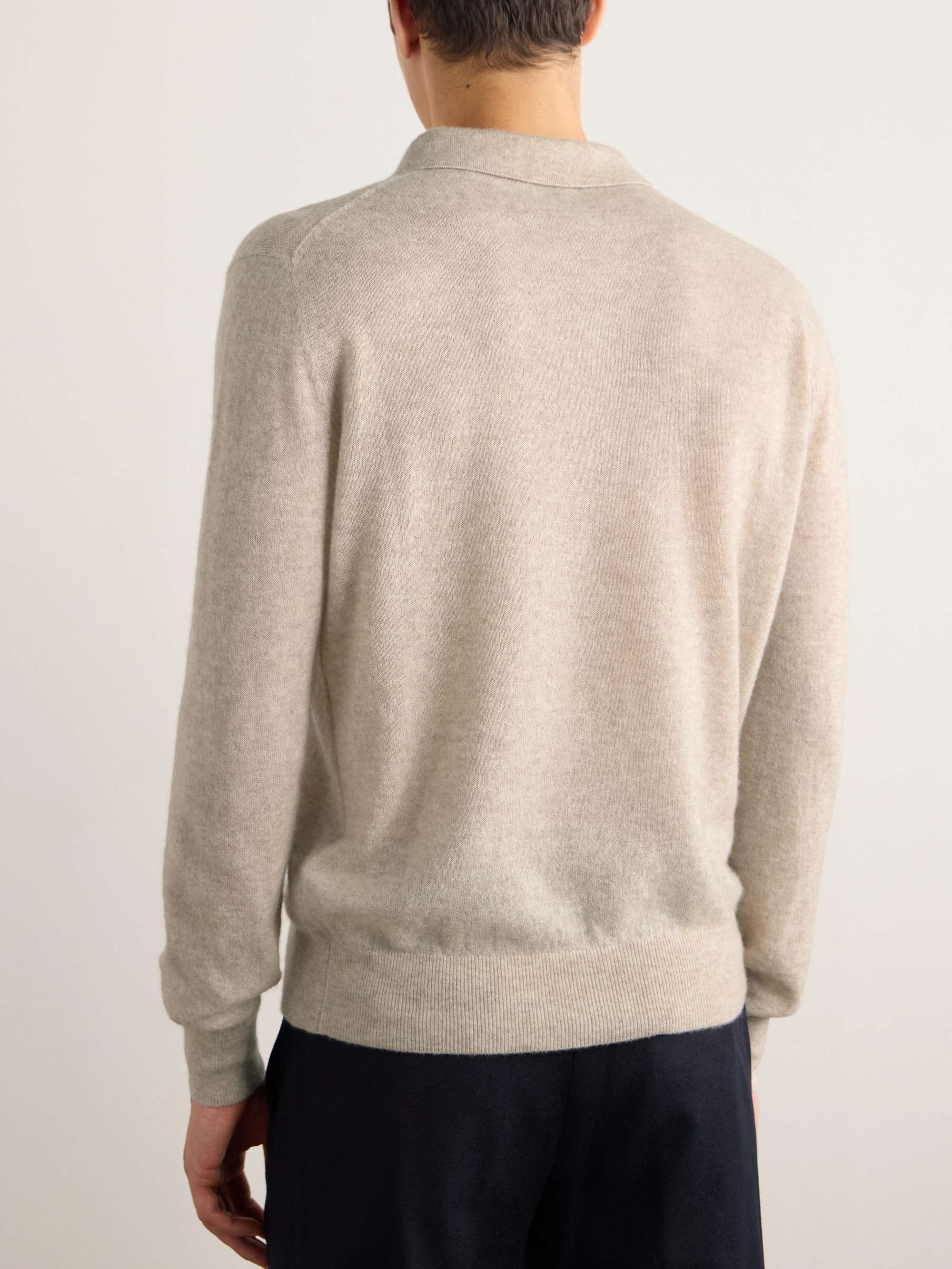 Camino Brushed Cashmere and Silk-Blend Polo Shirt view