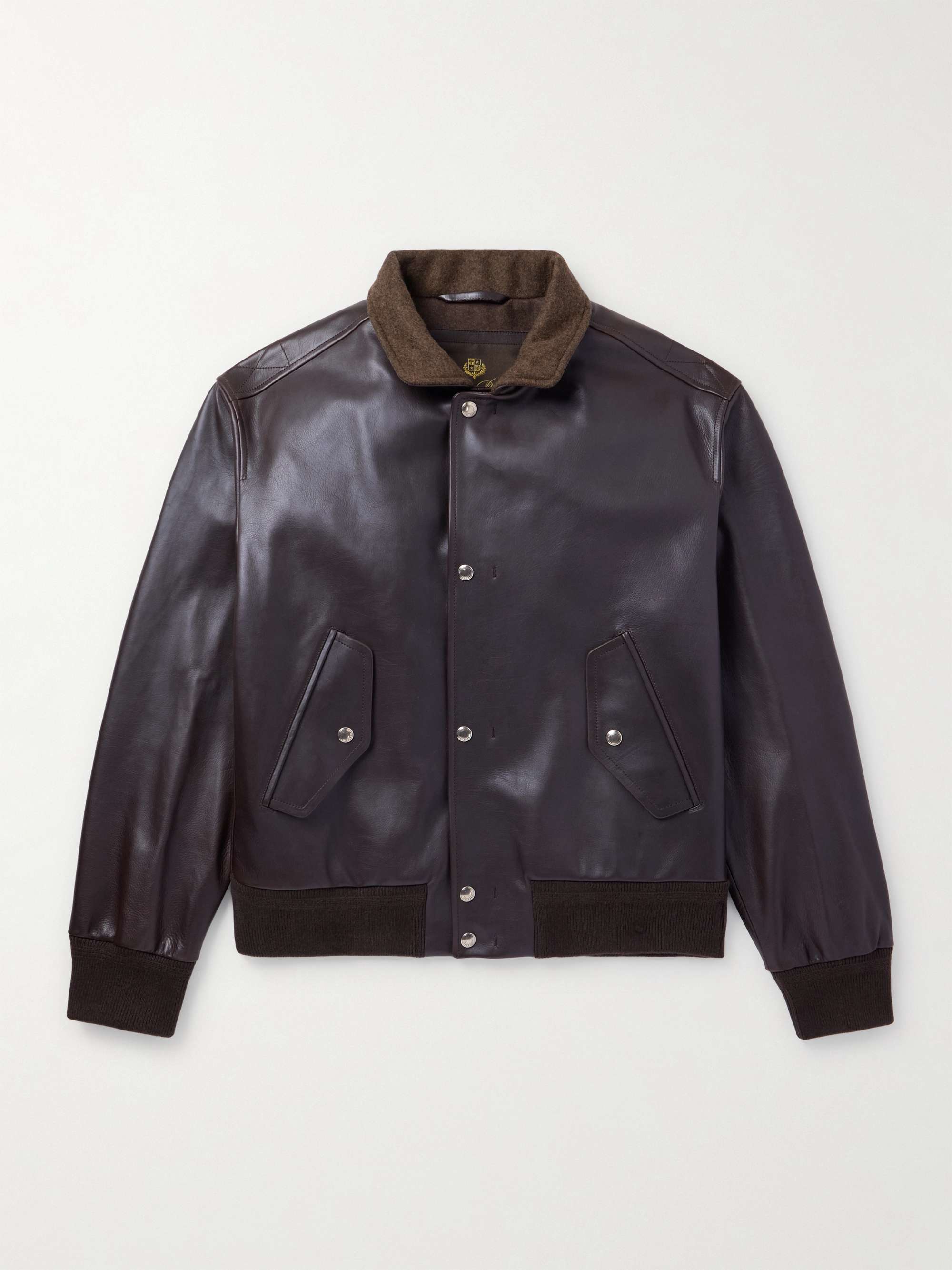 Johnie Leather Bomber Jacket view
