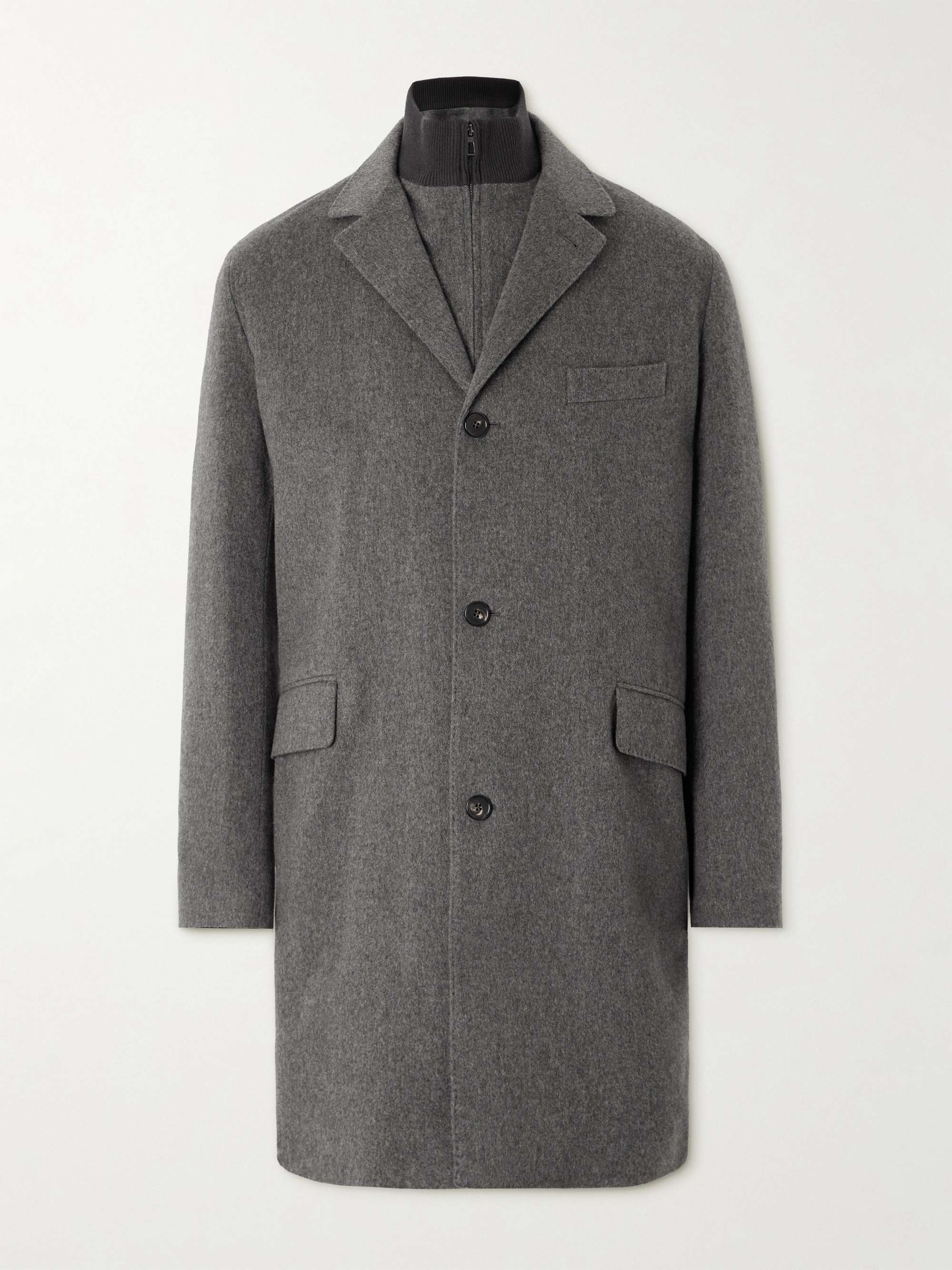 Martingala Suede-Trimmed Storm System® Cashmere Coat view
