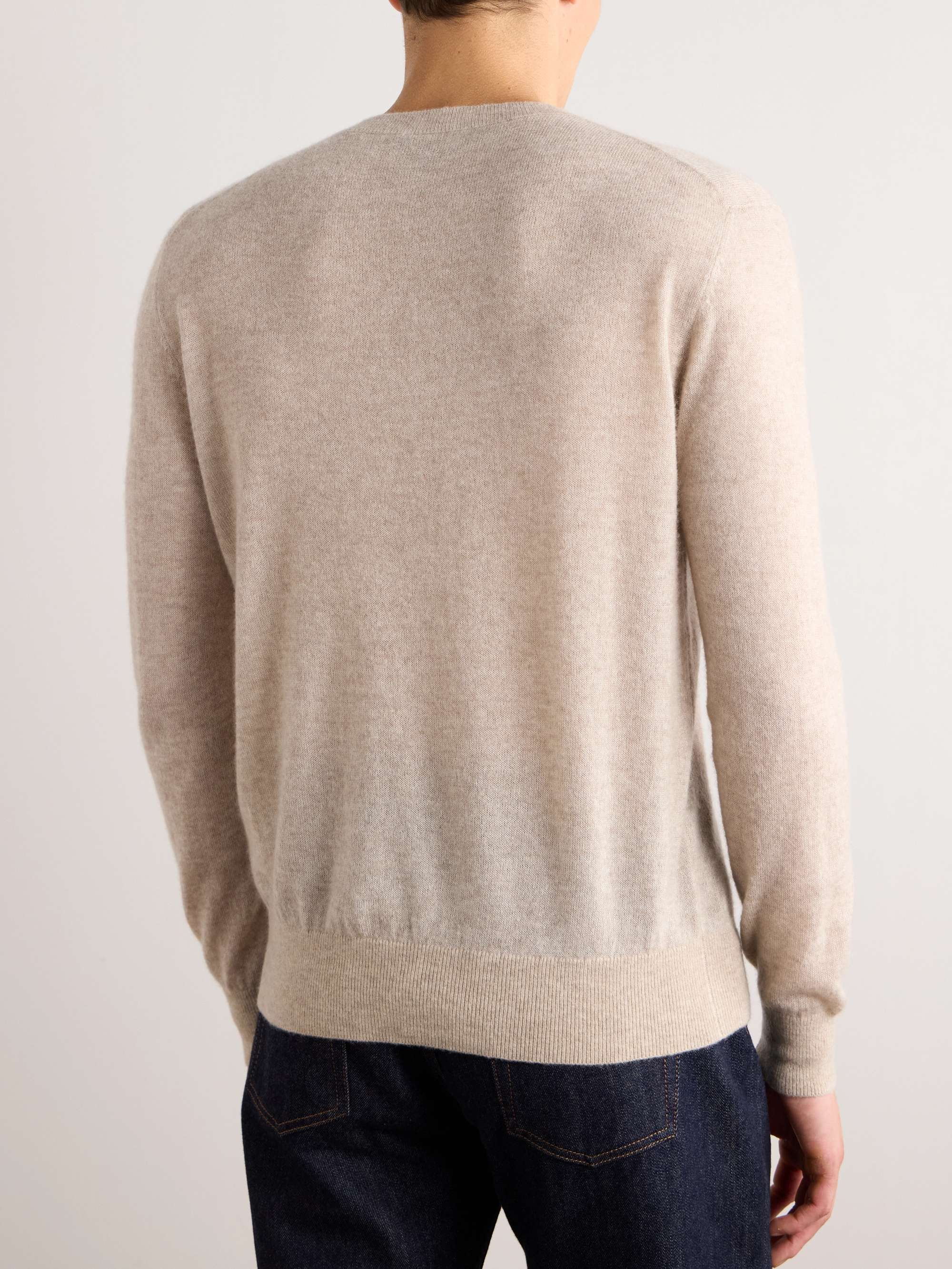 Brushed Cashmere and Silk-Blend Sweater view