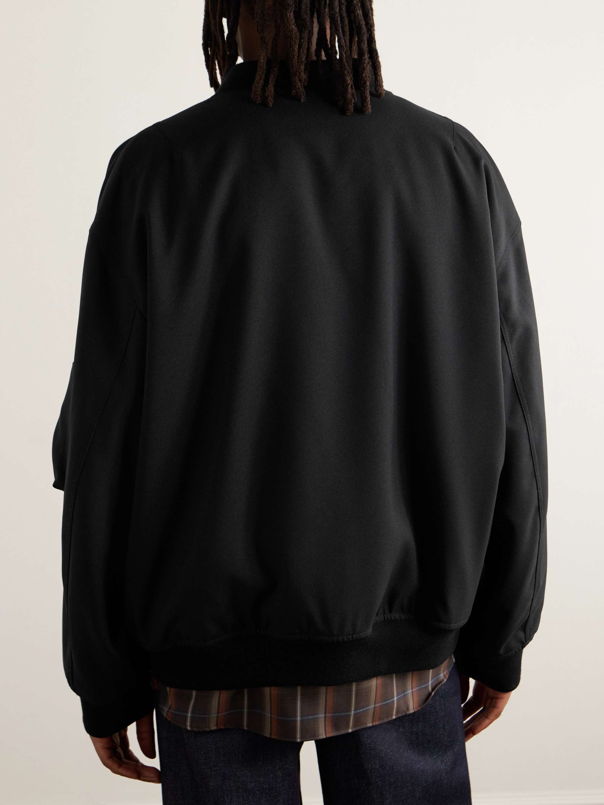 Padded Gabardine Bomber Jacket view