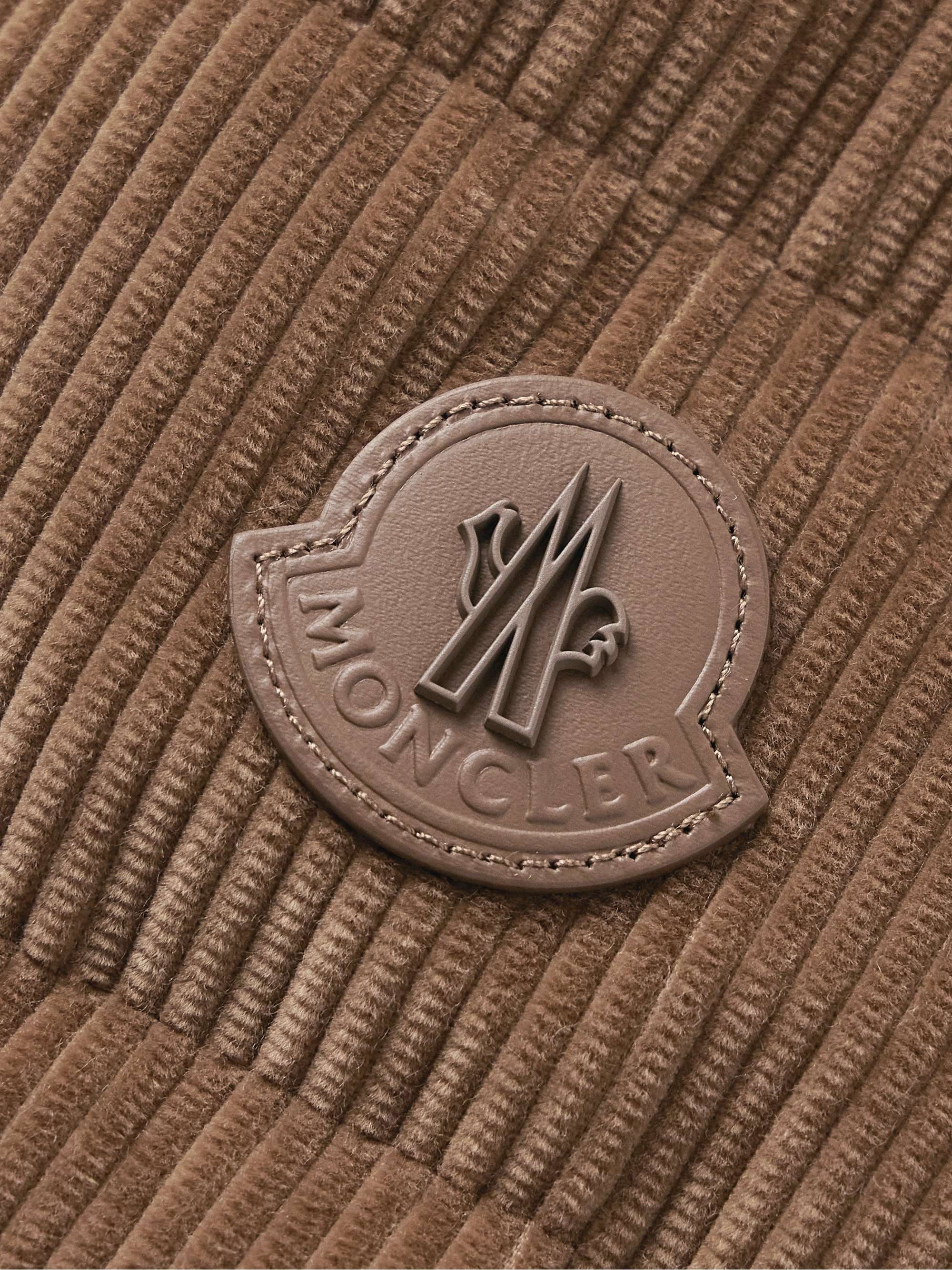 Logo-Appliquéd Cotton-Corduroy Down Shirt Jacket view
