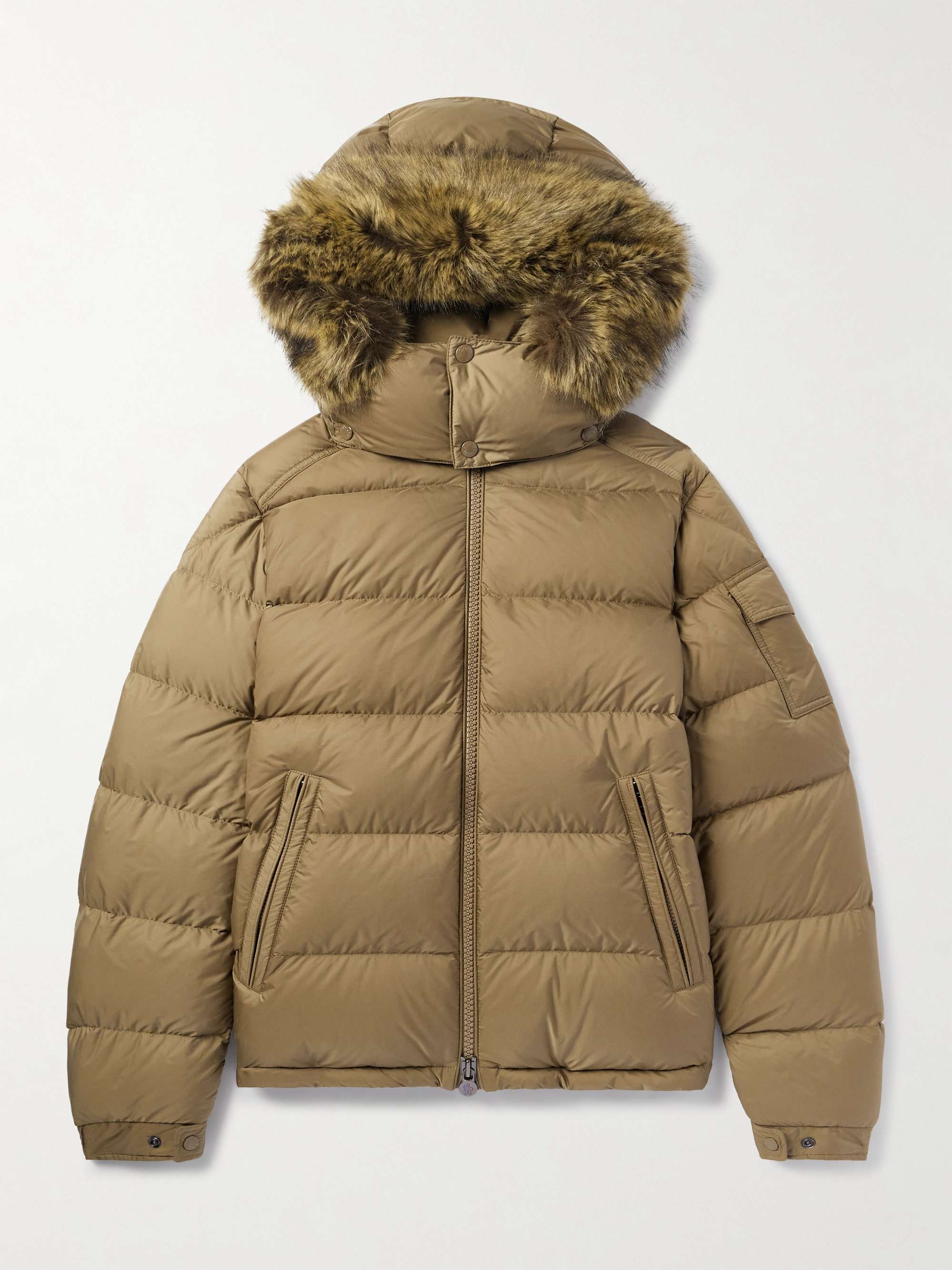 Mayaf Faux Fur-Trimmed Quilted Shell Down Jacket view